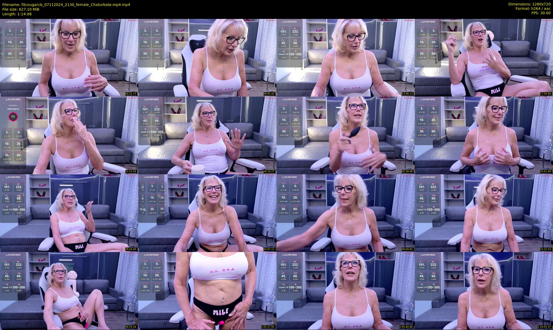 fitcougarcb — 75 minute Chaturbate female cam show recording, 720p, Nov 7, 2024