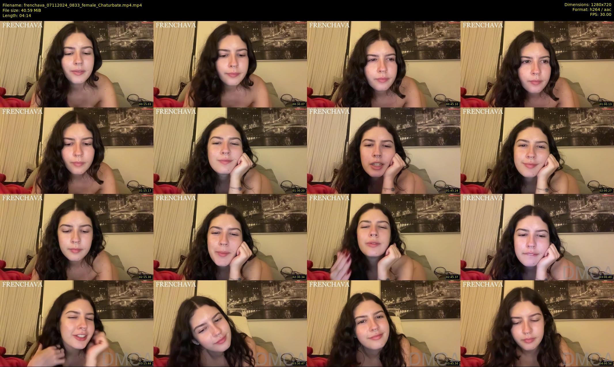 frenchava — 5 minute Chaturbate female cam show recording, 720p, Nov 7, 2024