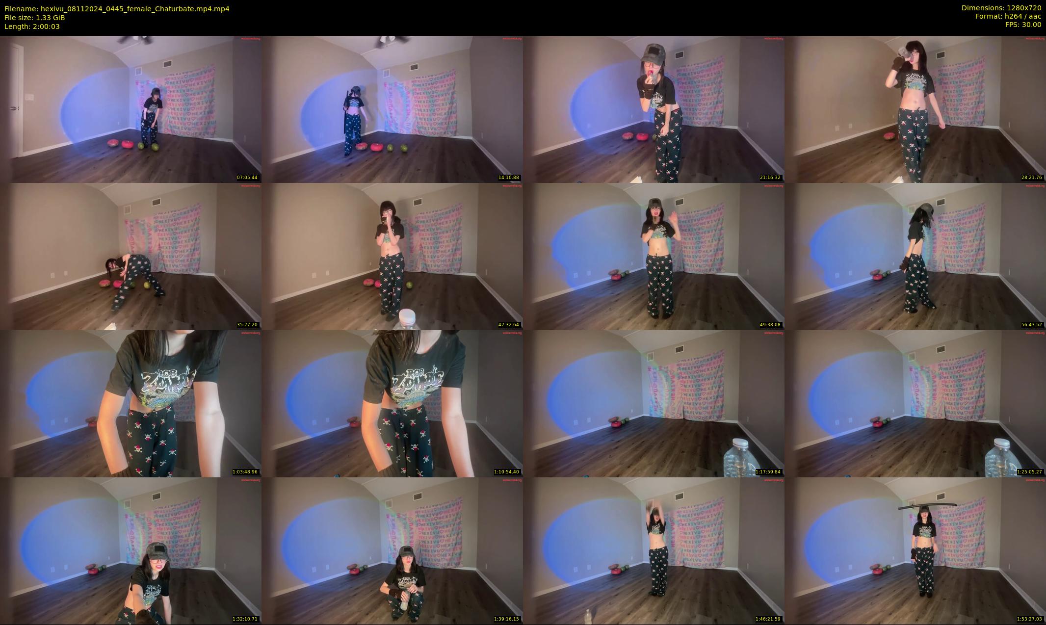 hexivu — 121 minute Chaturbate female cam show recording, 720p, Nov 8, 2024