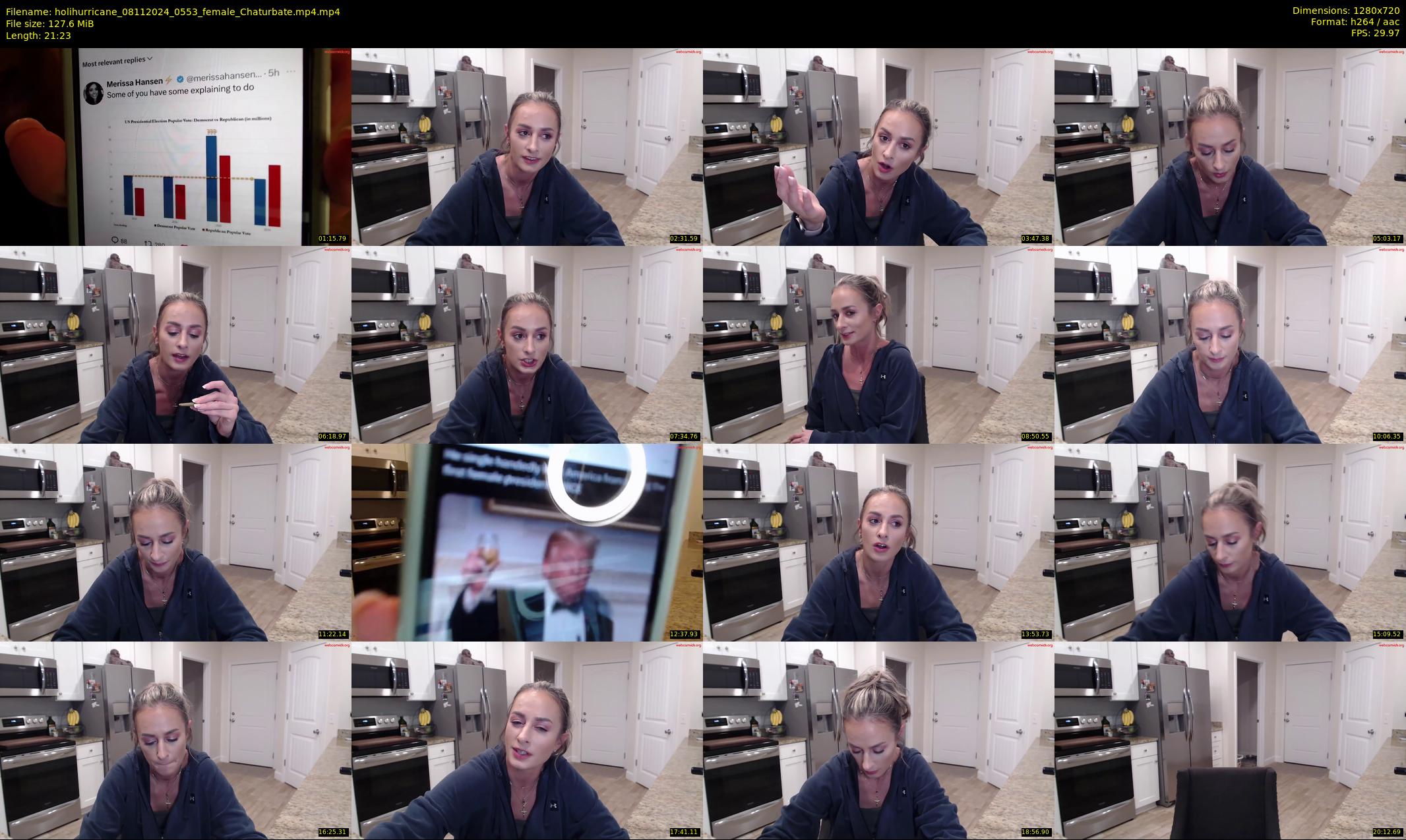 holihurricane — 22 minute Chaturbate female cam show recording, 720p, Nov 8, 2024