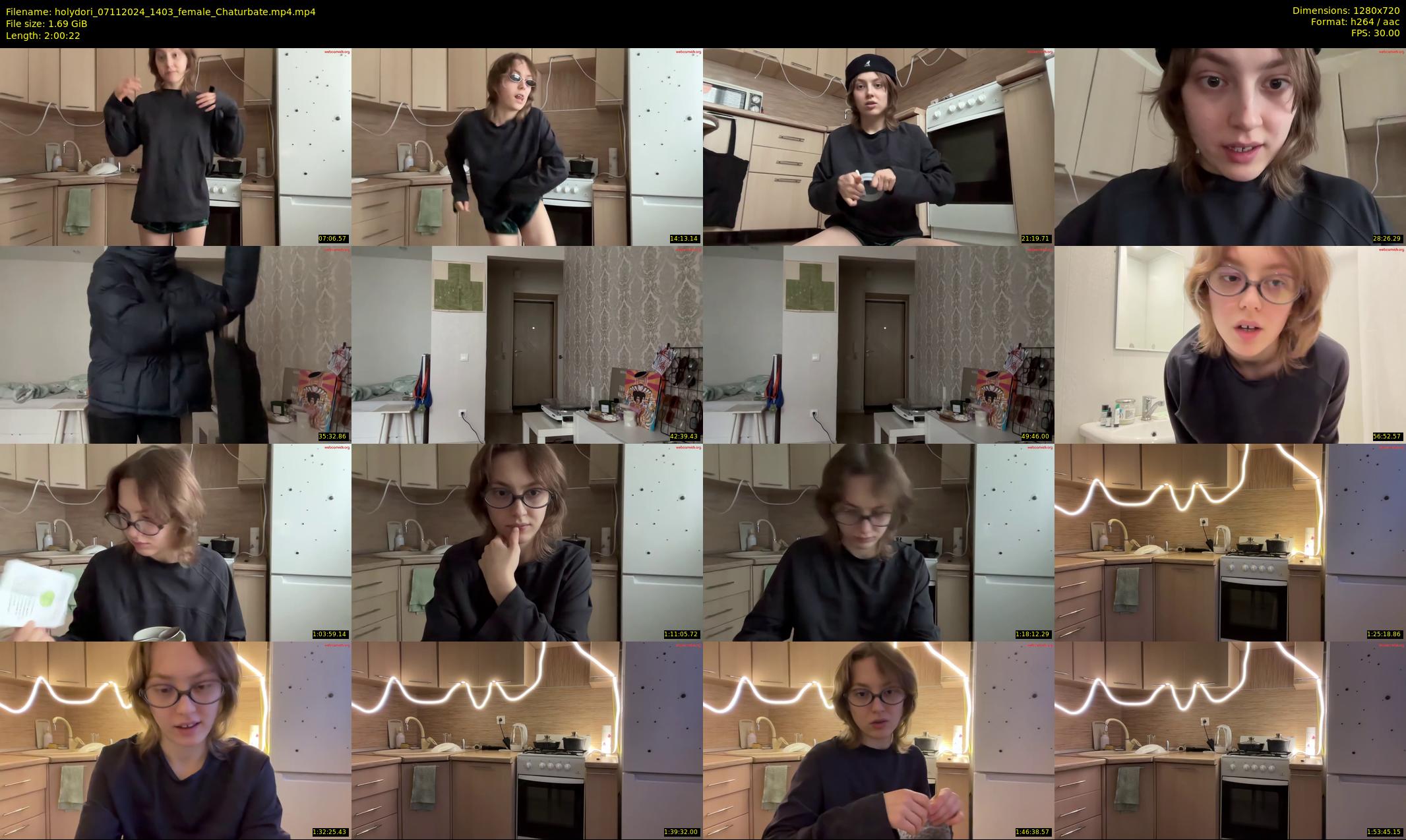 holydori — 121 minute Chaturbate female cam show recording, 720p, Nov 7, 2024