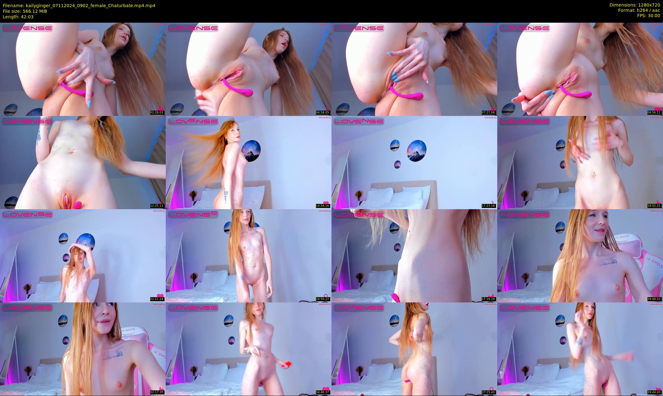 kailyginger — 43 minute Chaturbate female cam show recording, 720p, Nov 7, 2024