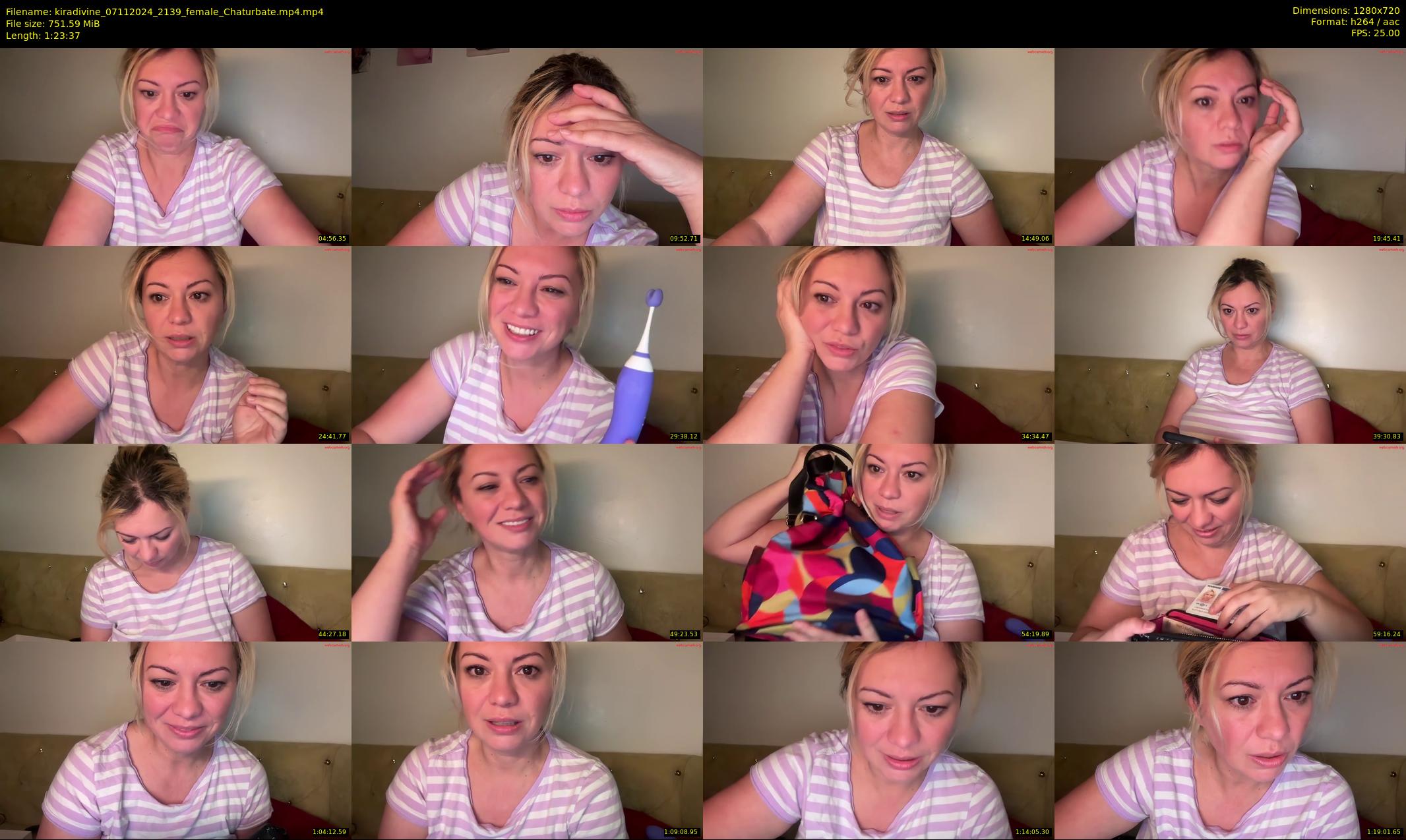 kiradivine — 84 minute Chaturbate female cam show recording, 720p, Nov 7, 2024