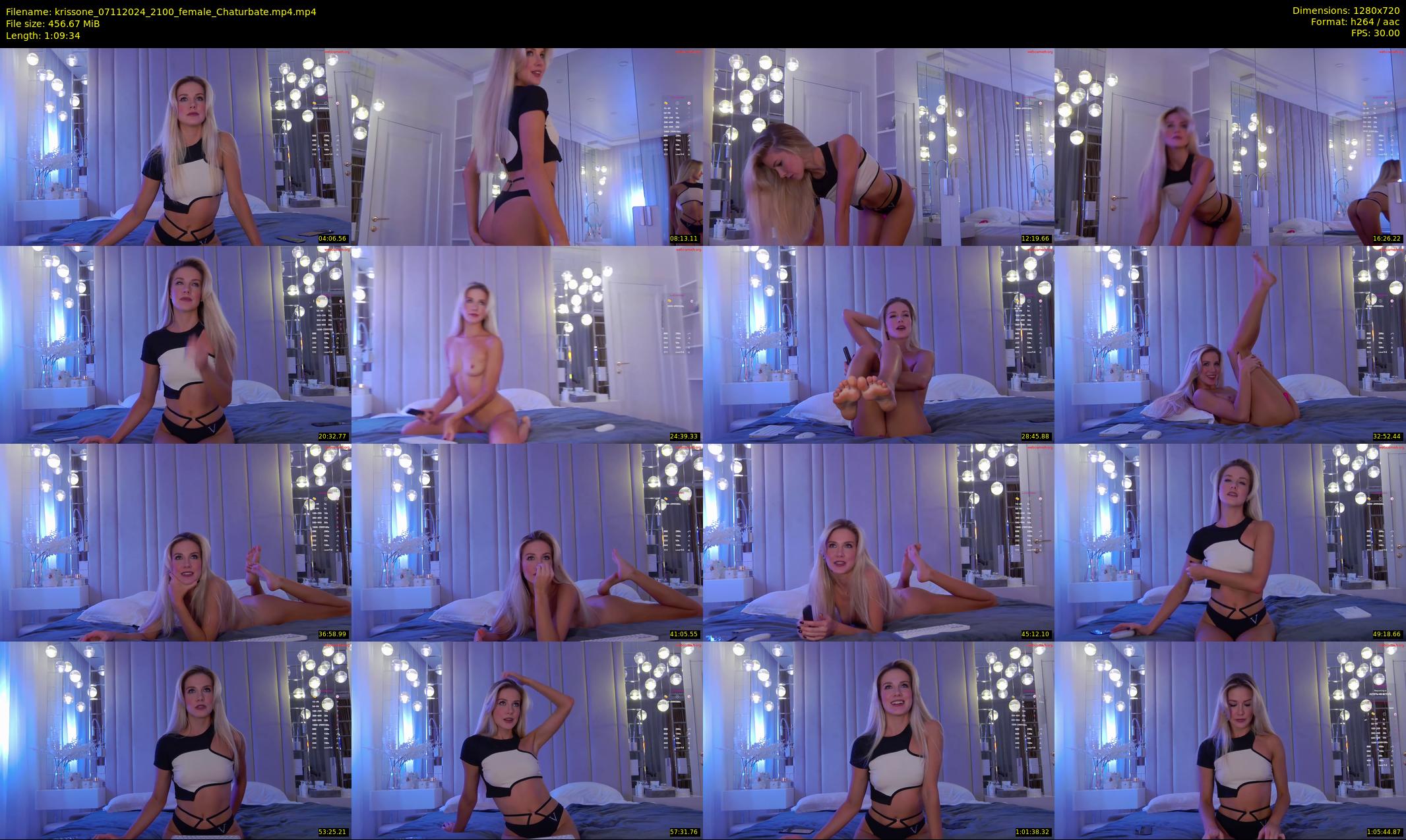 krissone — 70 minute Chaturbate female cam show recording, 720p, Nov 7, 2024