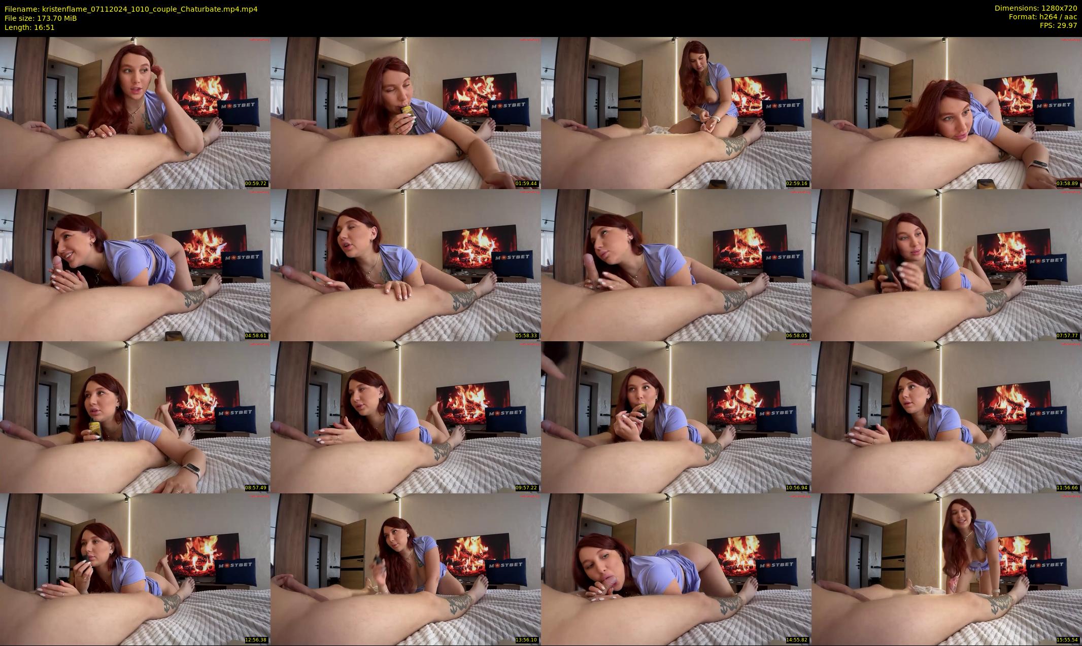 kristenflame — 17 minute Chaturbate couple cam show recording, 720p, Nov 7, 2024