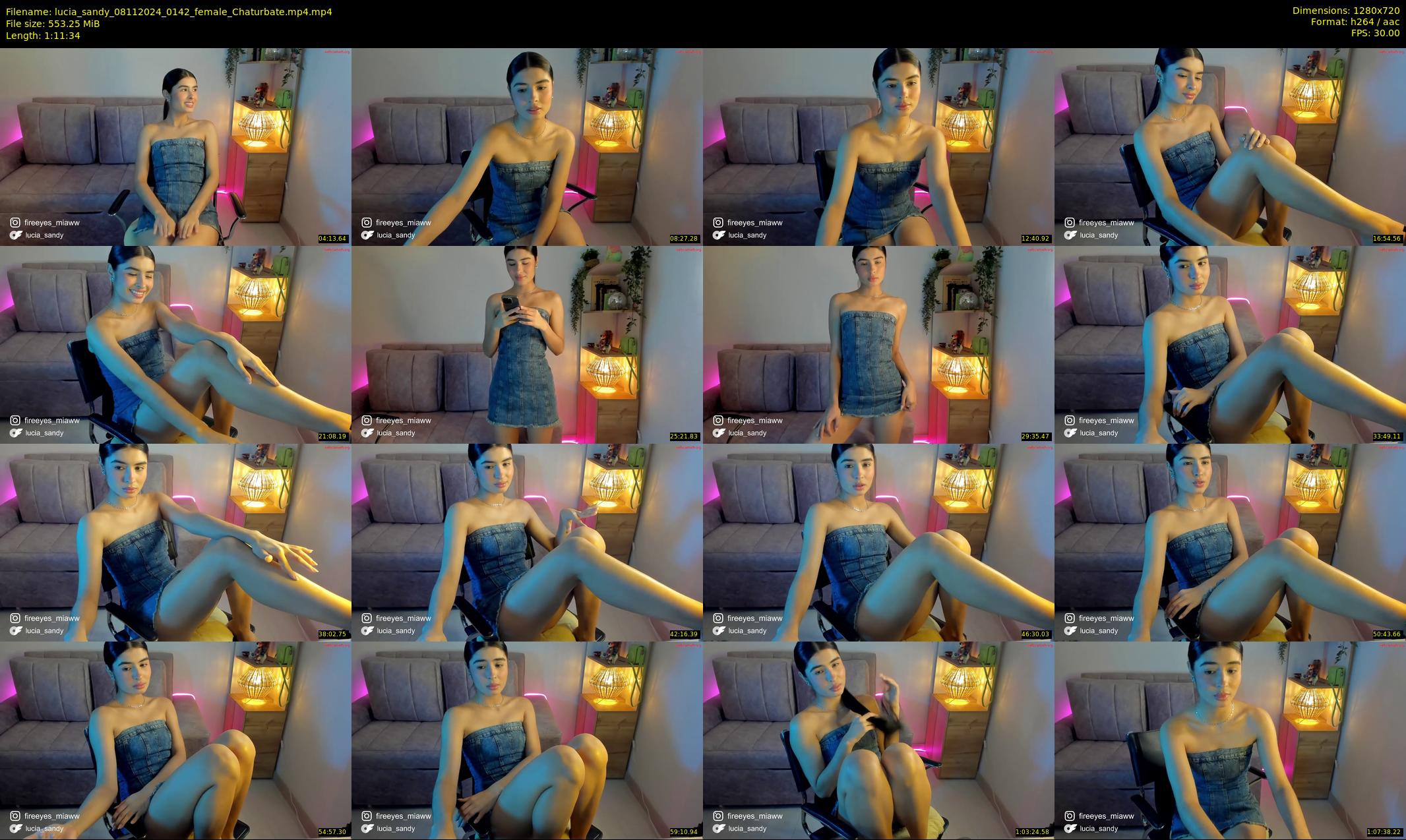 lucia_sandy — 72 minute Chaturbate female cam show recording, 720p, Nov 8, 2024