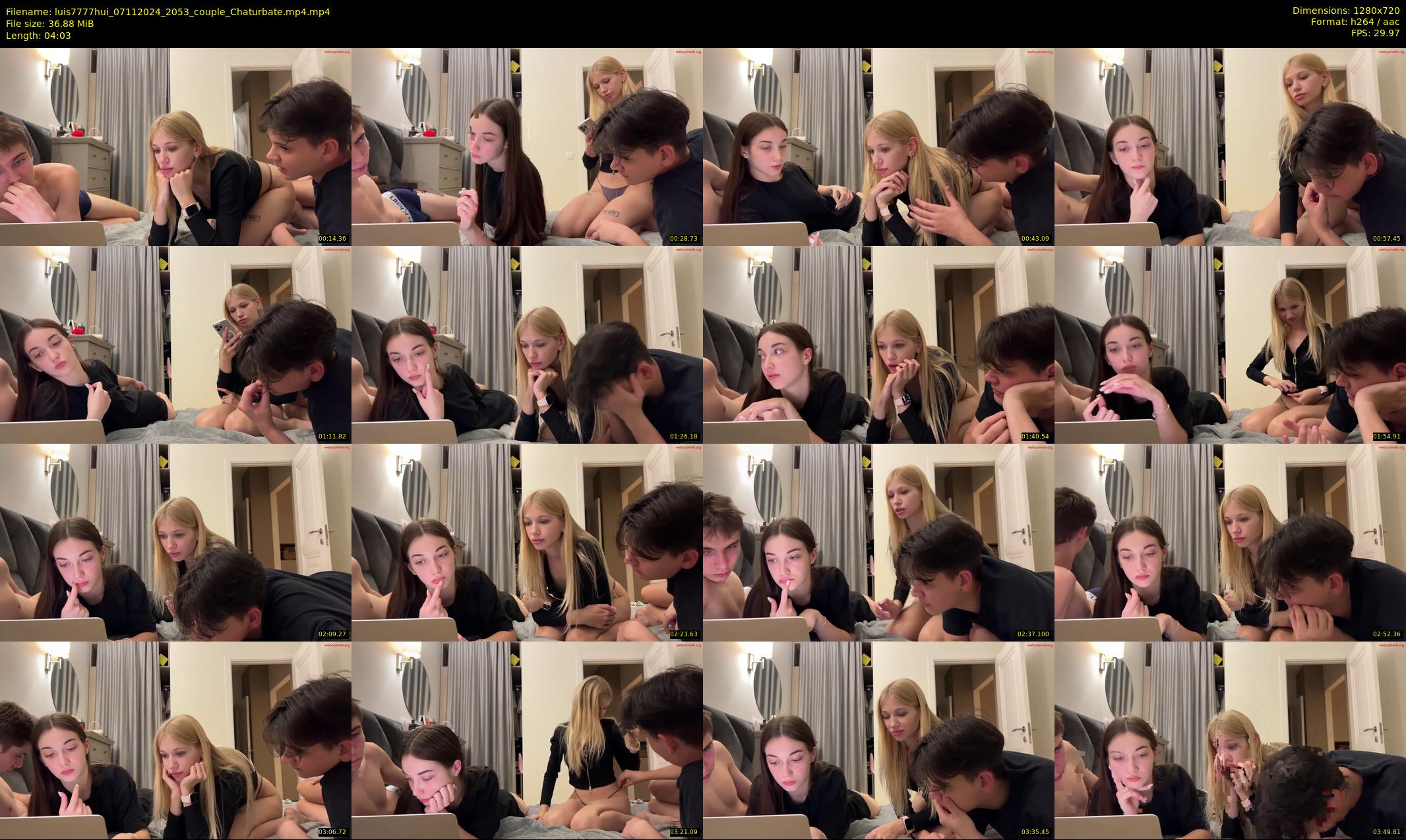 luis7777hui — 5 minute Chaturbate couple cam show recording, 720p, Nov 7, 2024