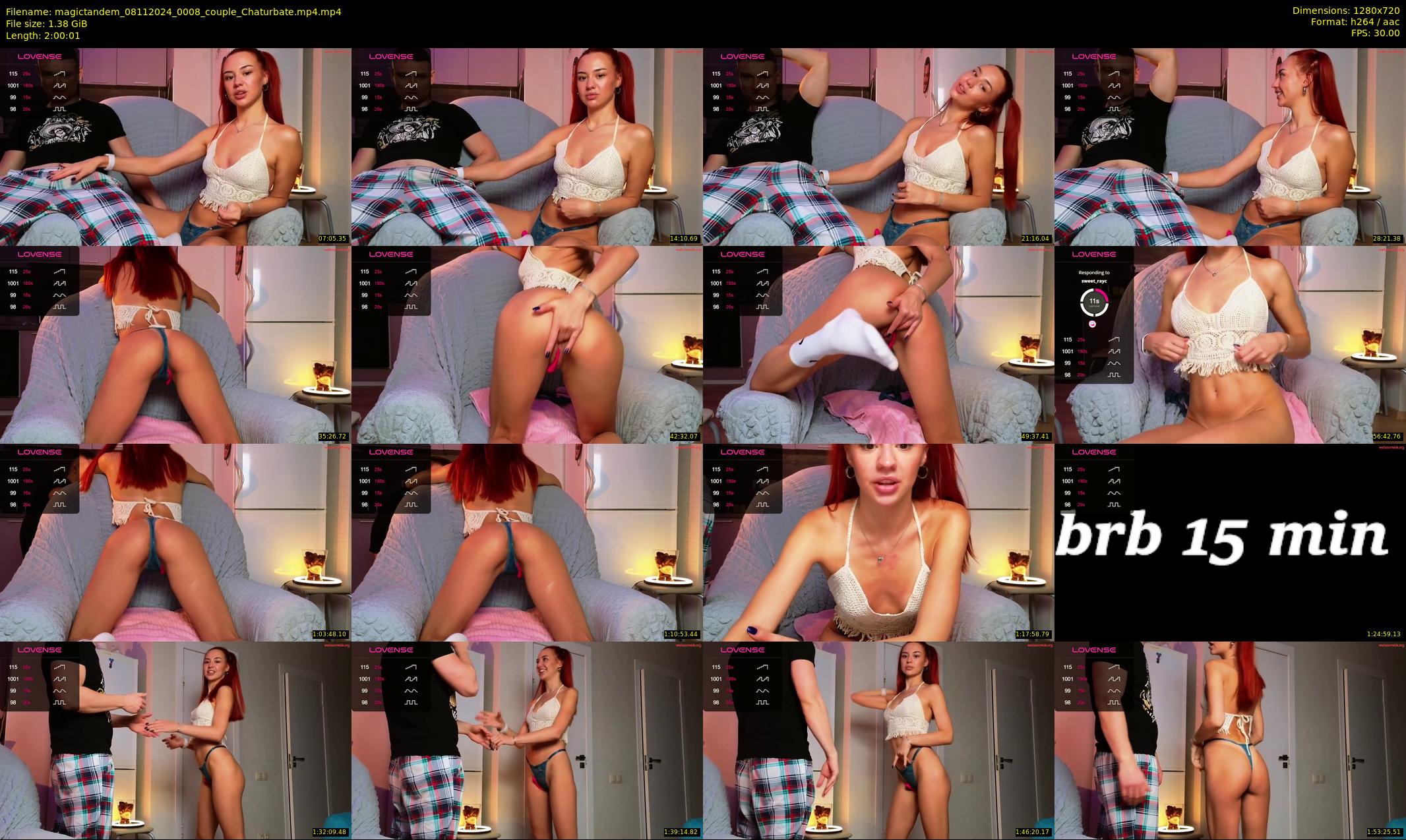 magictandem — 121 minute Chaturbate couple cam show recording, 720p, Nov 8, 2024