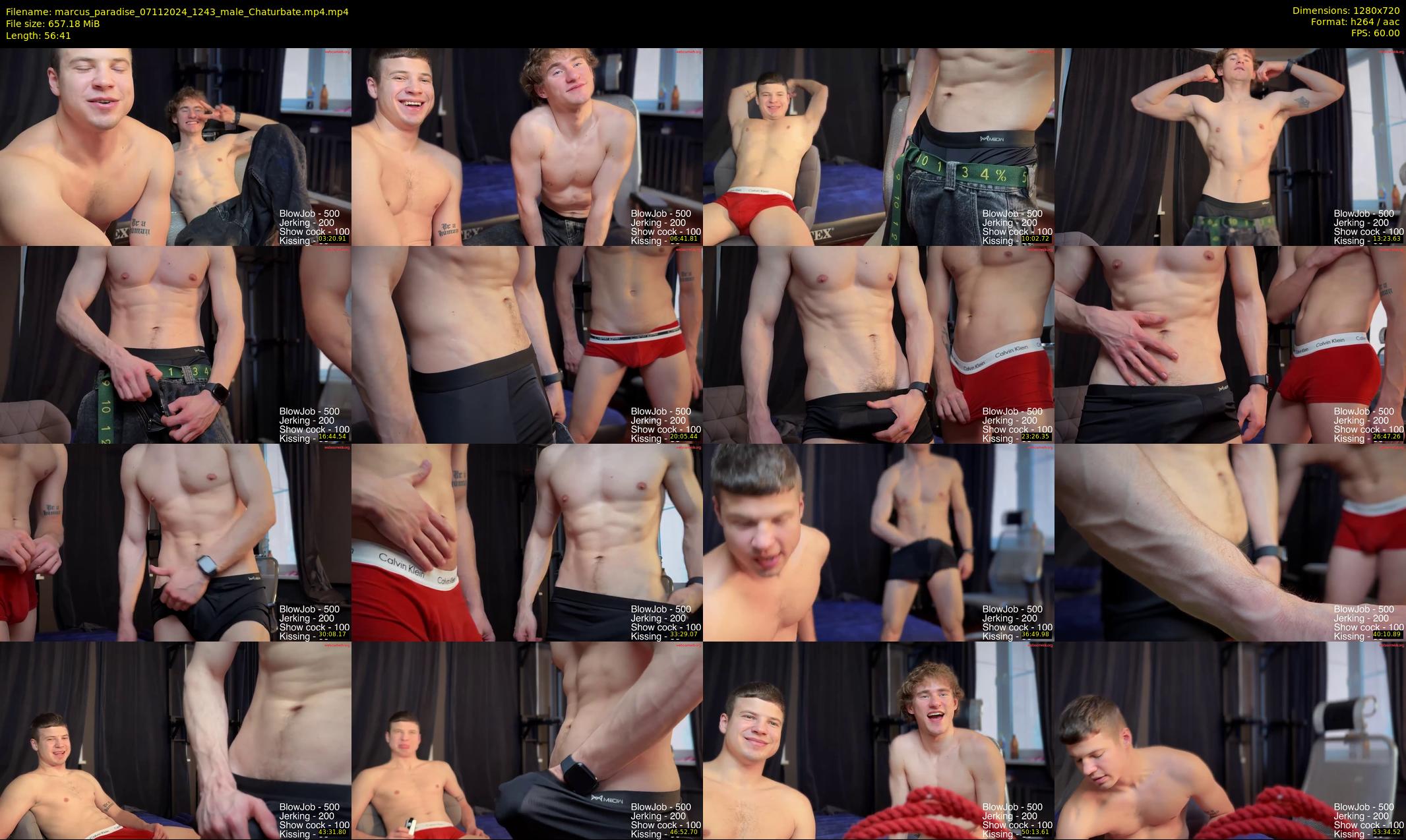 marcus_paradise — 57 minute Chaturbate male cam show recording, 720p, Nov 7, 2024