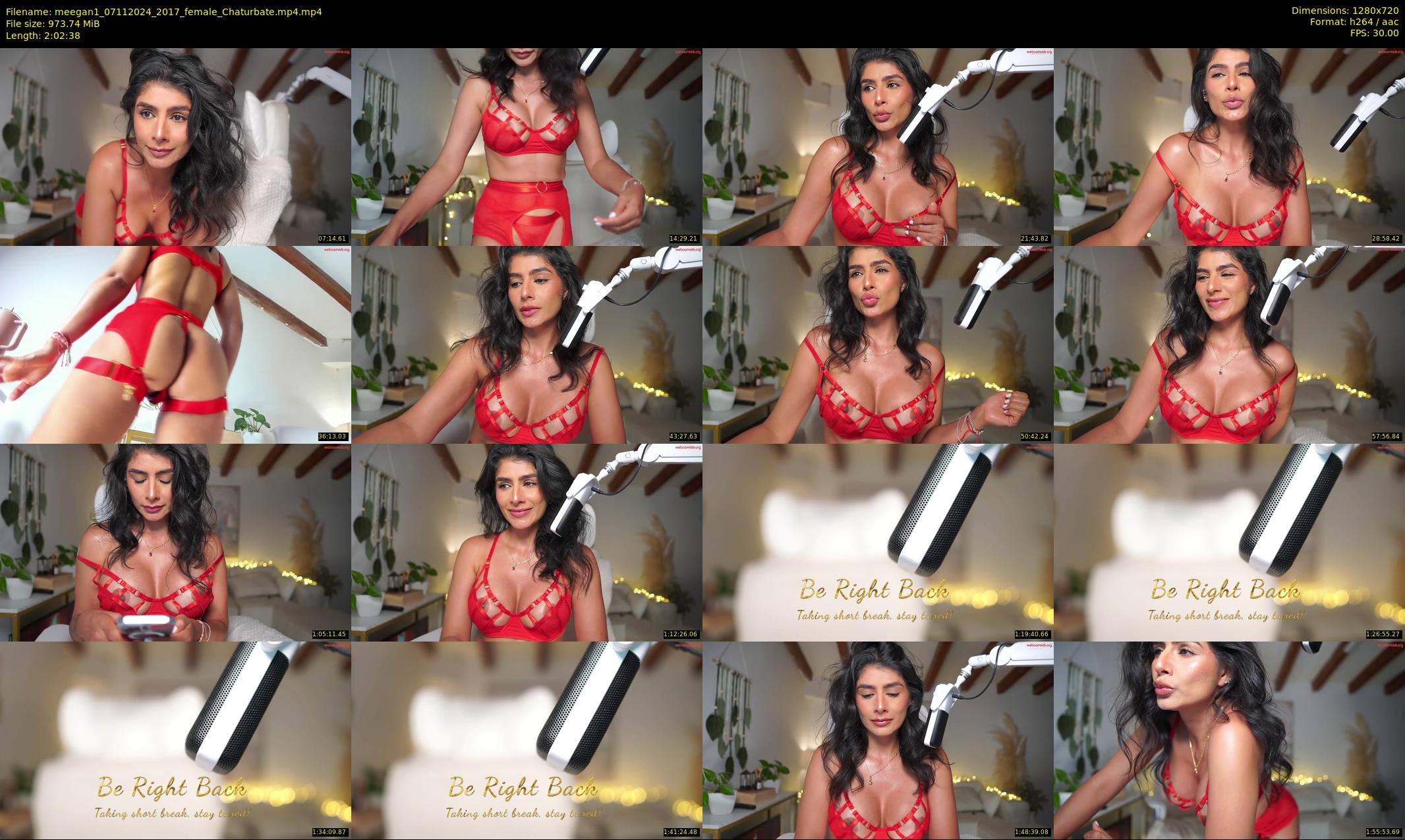 meegan1 — 123 minute Chaturbate female cam show recording, 720p, Nov 7, 2024