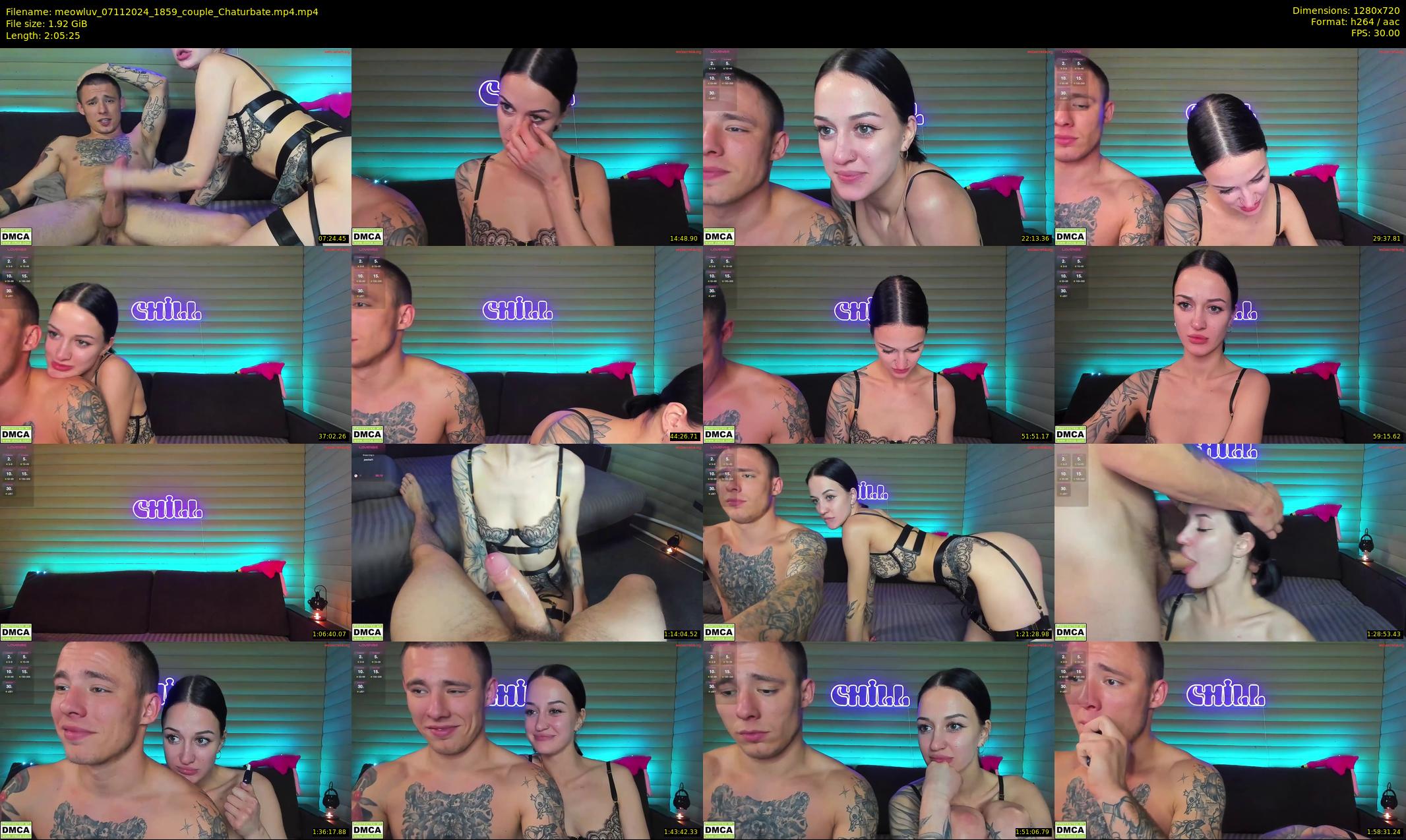 meowluv — 126 minute Chaturbate couple cam show recording, 720p, Nov 7, 2024