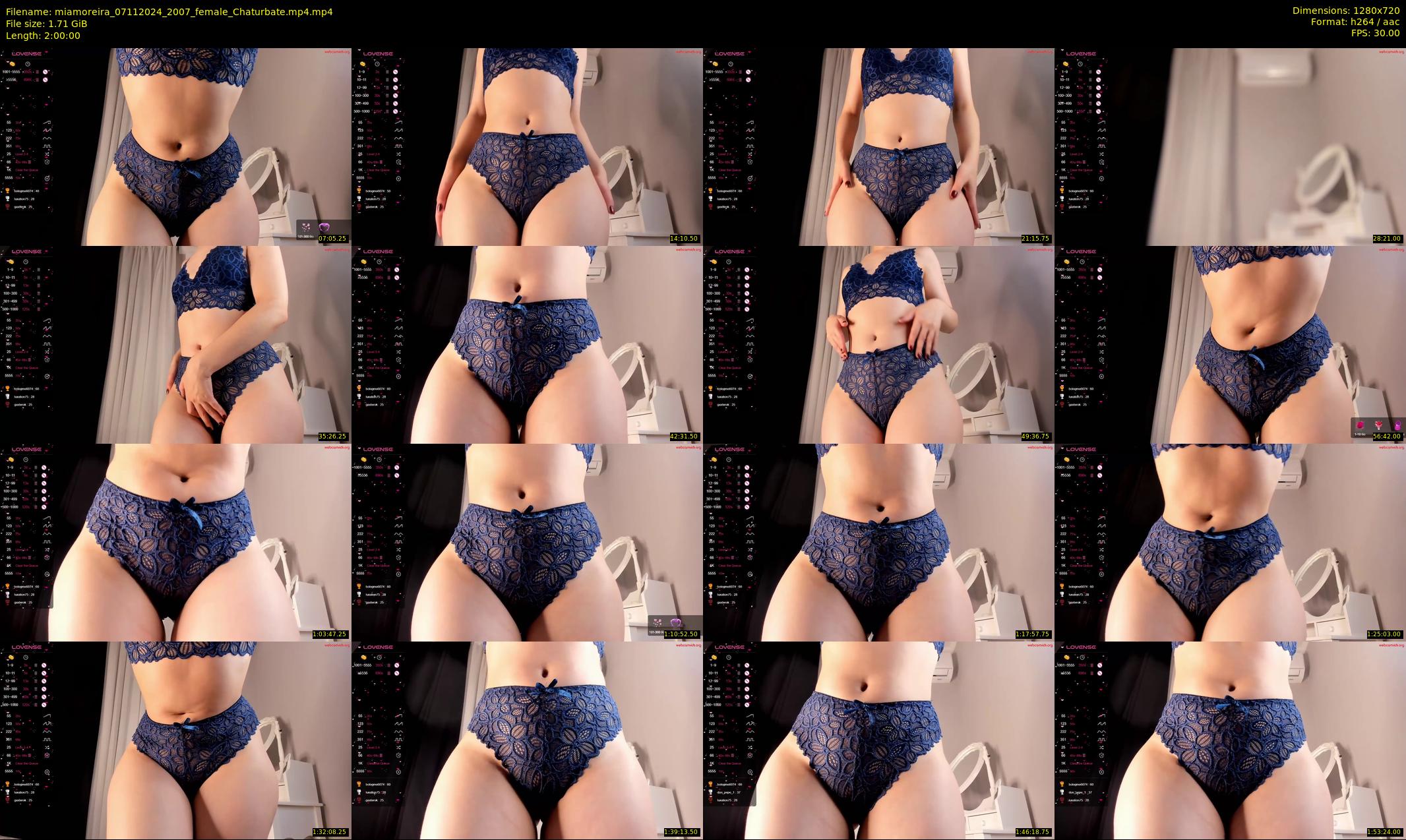 miamoreira — 120 minute Chaturbate female cam show recording, 720p, Nov 7, 2024