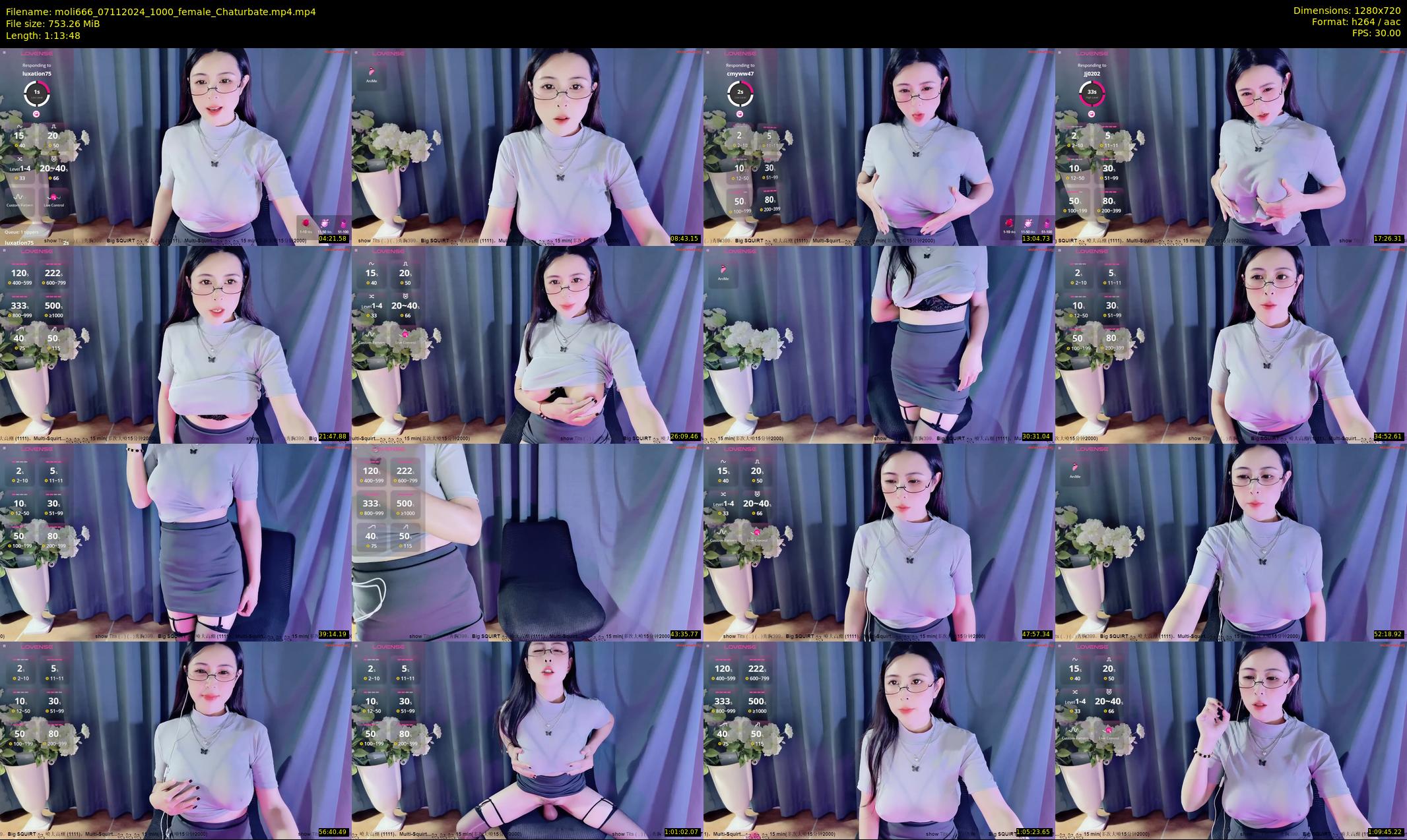 moli666 — 74 minute Chaturbate female cam show recording, 720p, Nov 7, 2024
