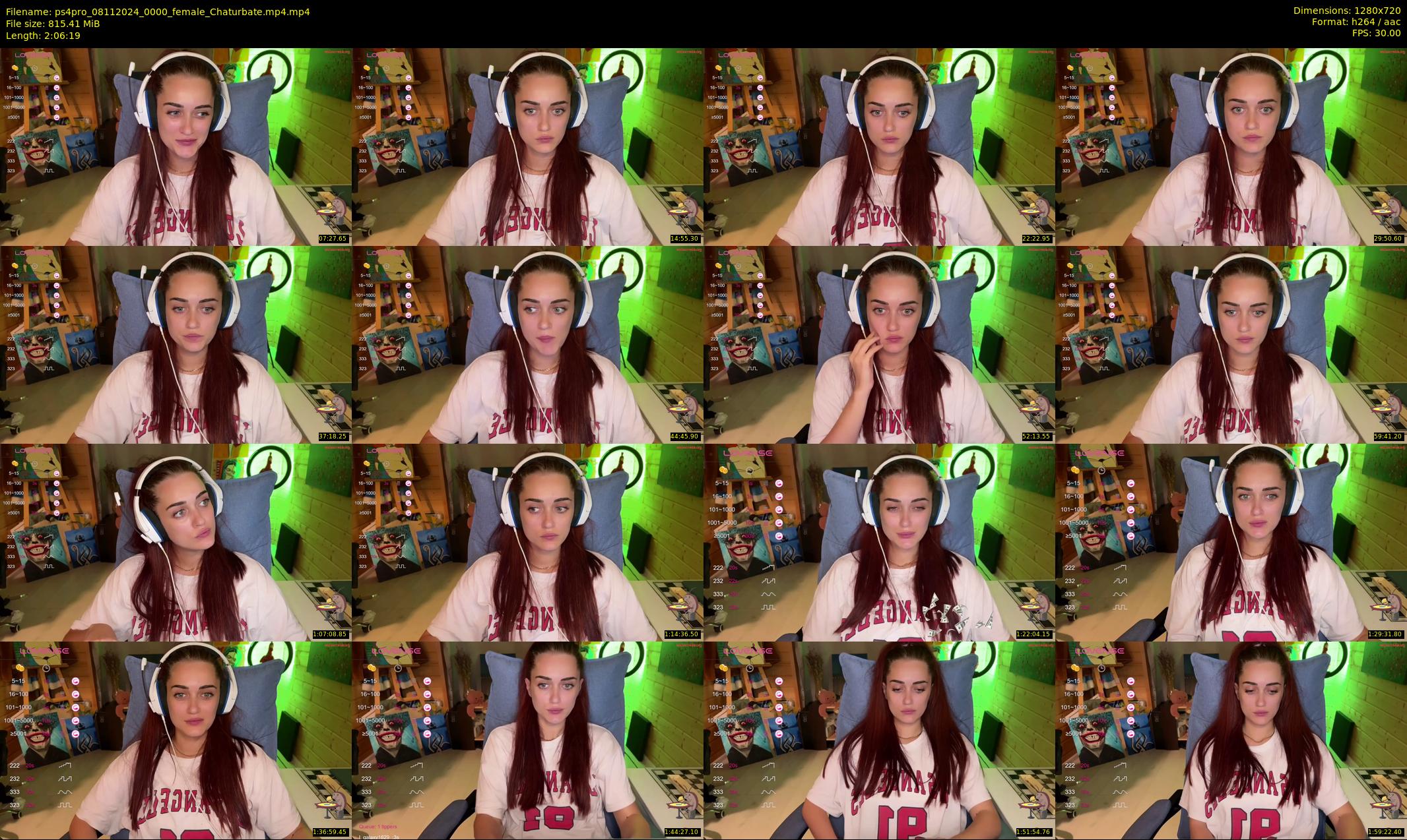 ps4pro — 127 minute Chaturbate female cam show recording, 720p, Nov 8, 2024