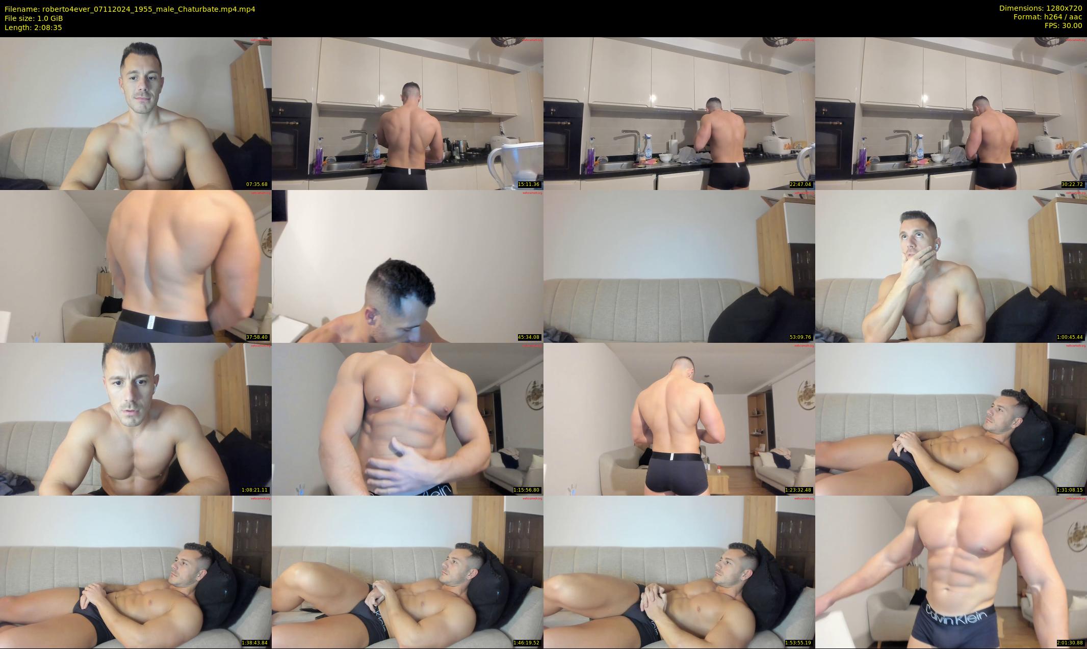 roberto4ever — 129 minute Chaturbate male cam show recording, 720p, Nov 7, 2024