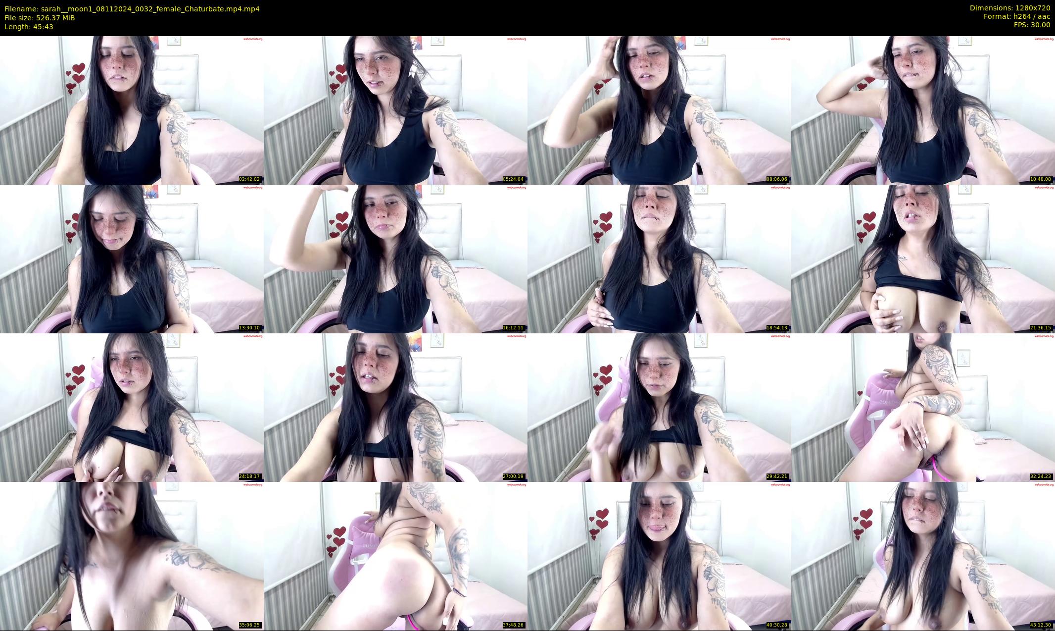 sarah__moon1 — 46 minute Chaturbate female cam show recording, 720p, Nov 8, 2024