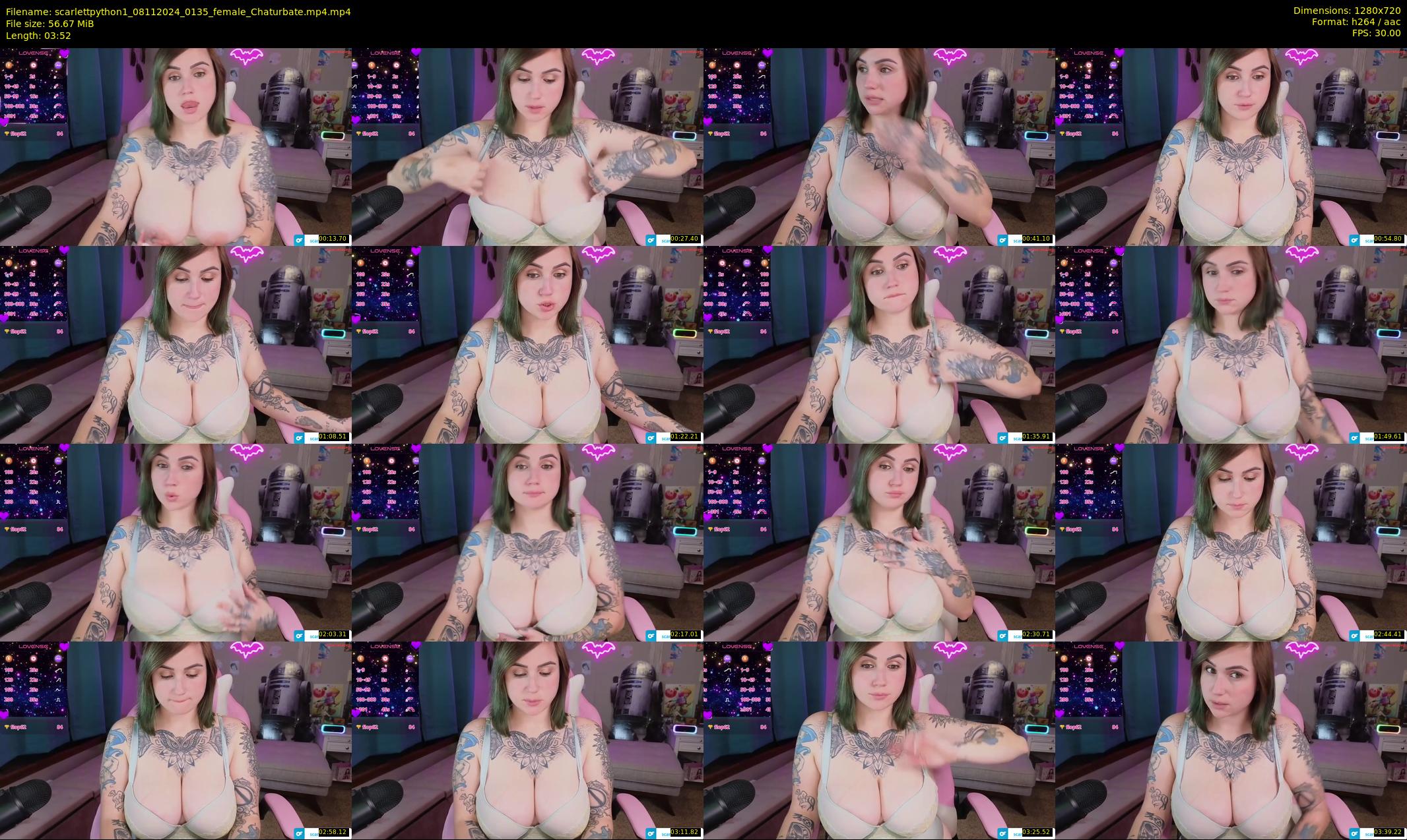 scarlettpython1 — 4 minute Chaturbate female cam show recording, 720p, Nov 8, 2024