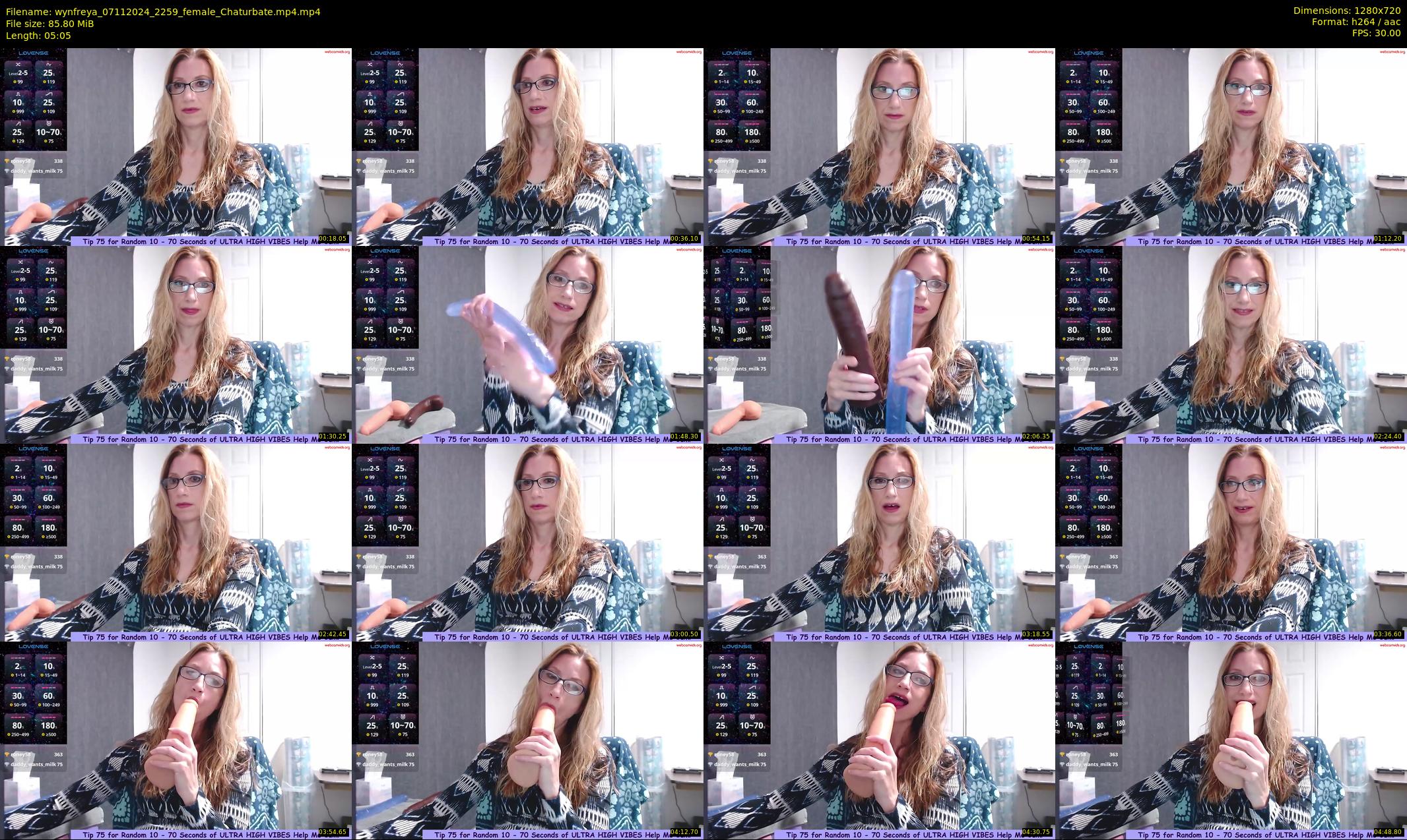 wynfreya — 6 minute Chaturbate female cam show recording, 720p, Nov 7, 2024