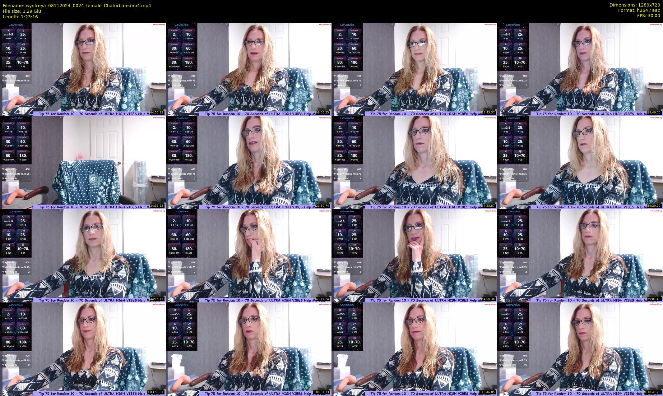 wynfreya — 84 minute Chaturbate female cam show recording, 720p, Nov 8, 2024