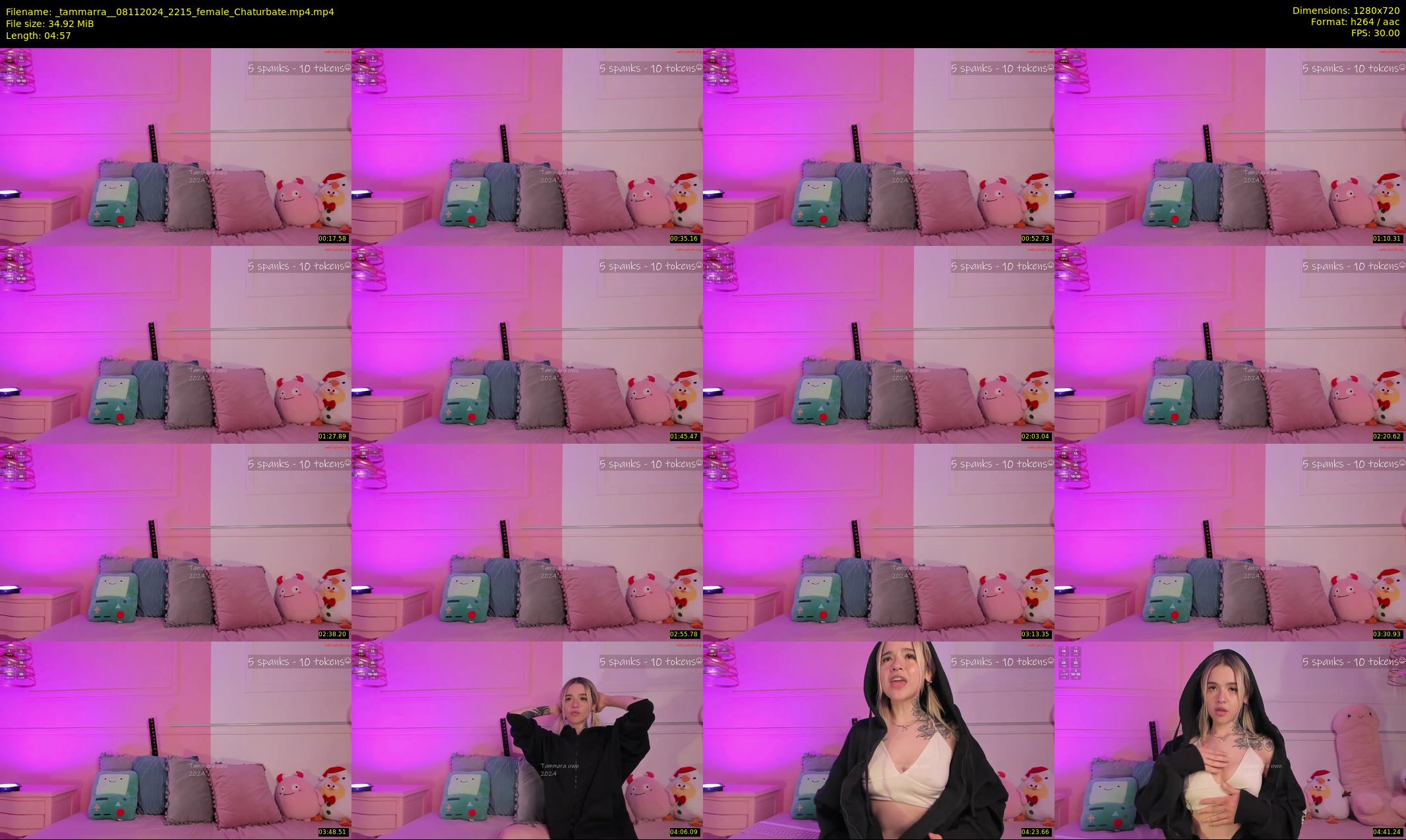 _tammarra_ — 5 minute Chaturbate female cam show recording, 720p, Nov 8, 2024