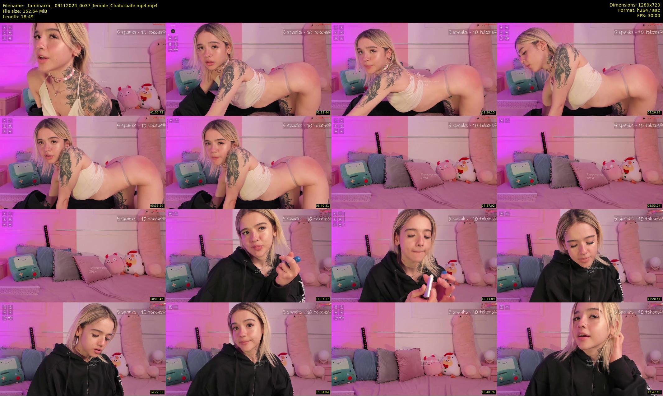 _tammarra_ — 19 minute Chaturbate female cam show recording, 720p, Nov 9, 2024