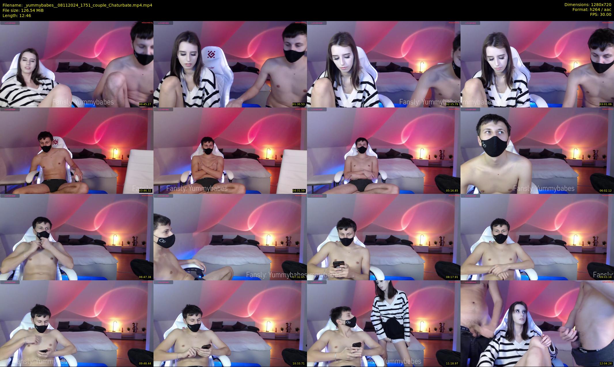 _yummybabes_ — 13 minute Chaturbate couple cam show recording, 720p, Nov 8, 2024