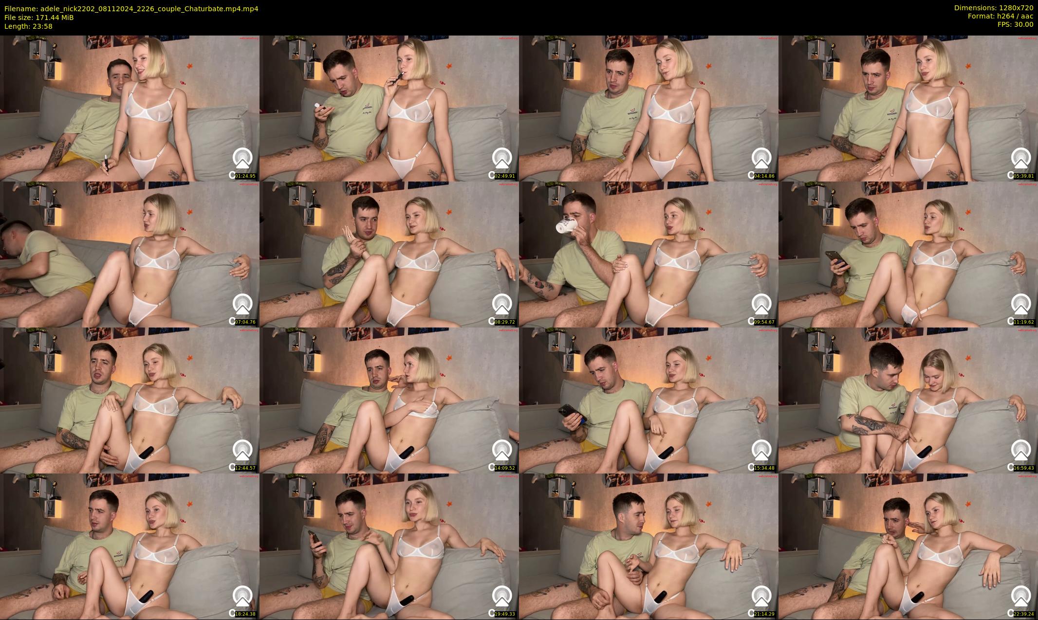 adele_nick2202 — 24 minute Chaturbate couple cam show recording, 720p, Nov 8, 2024