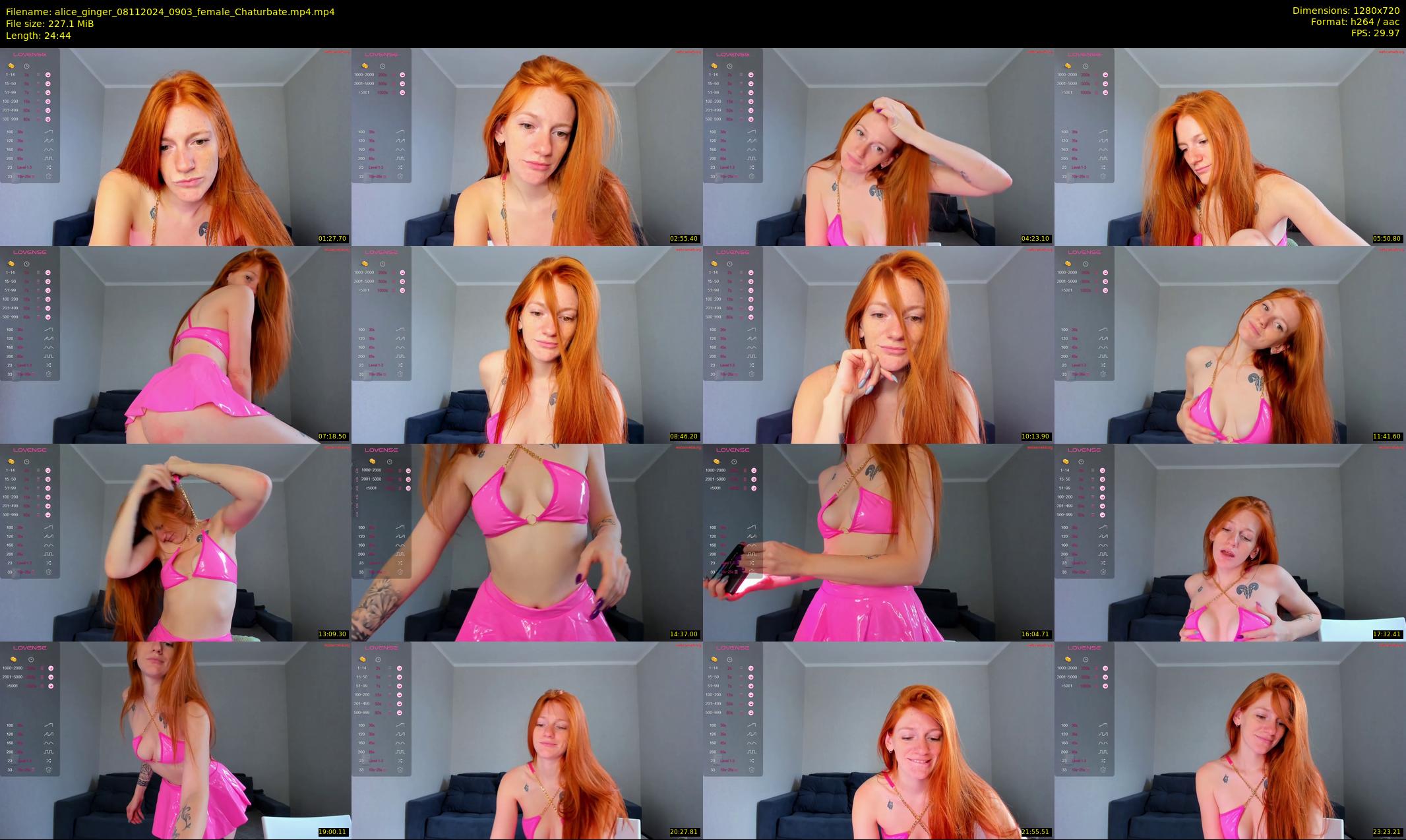 alice_ginger — 25 minute Chaturbate female cam show recording, 720p, Nov 8, 2024