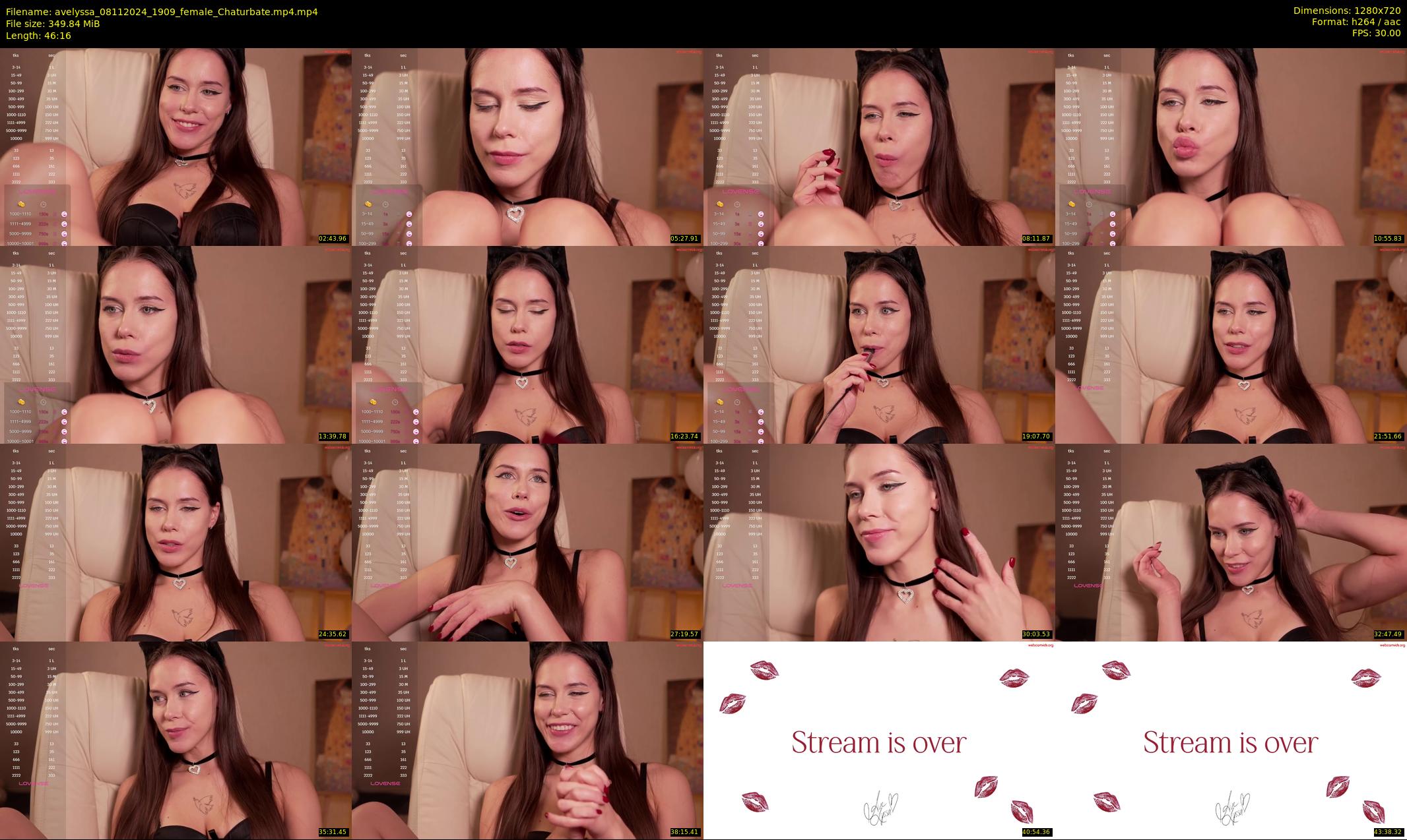 avelyssa — 47 minute Chaturbate female cam show recording, 720p, Nov 8, 2024
