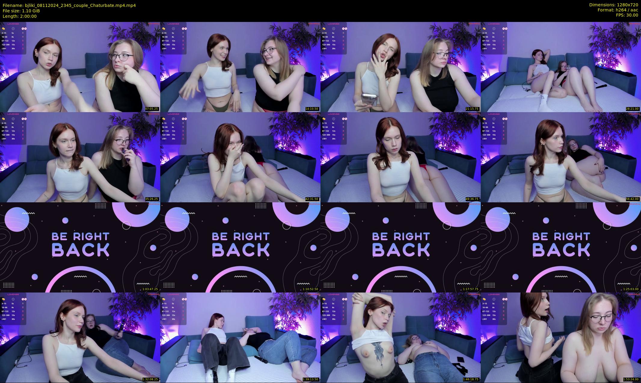 bjliki — 120 minute Chaturbate couple cam show recording, 720p, Nov 8, 2024