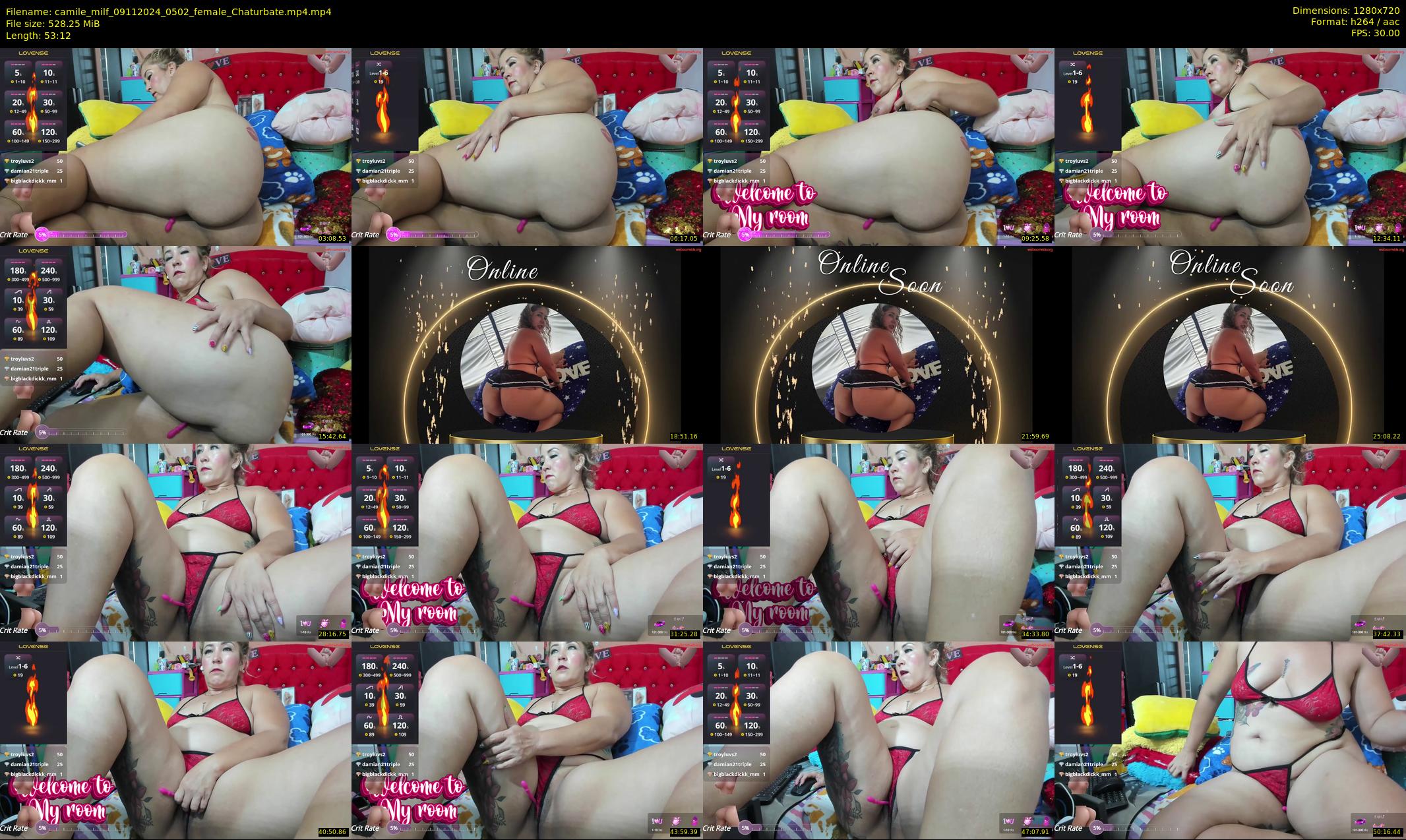 camile_milf — 54 minute Chaturbate female cam show recording, 720p, Nov 9, 2024