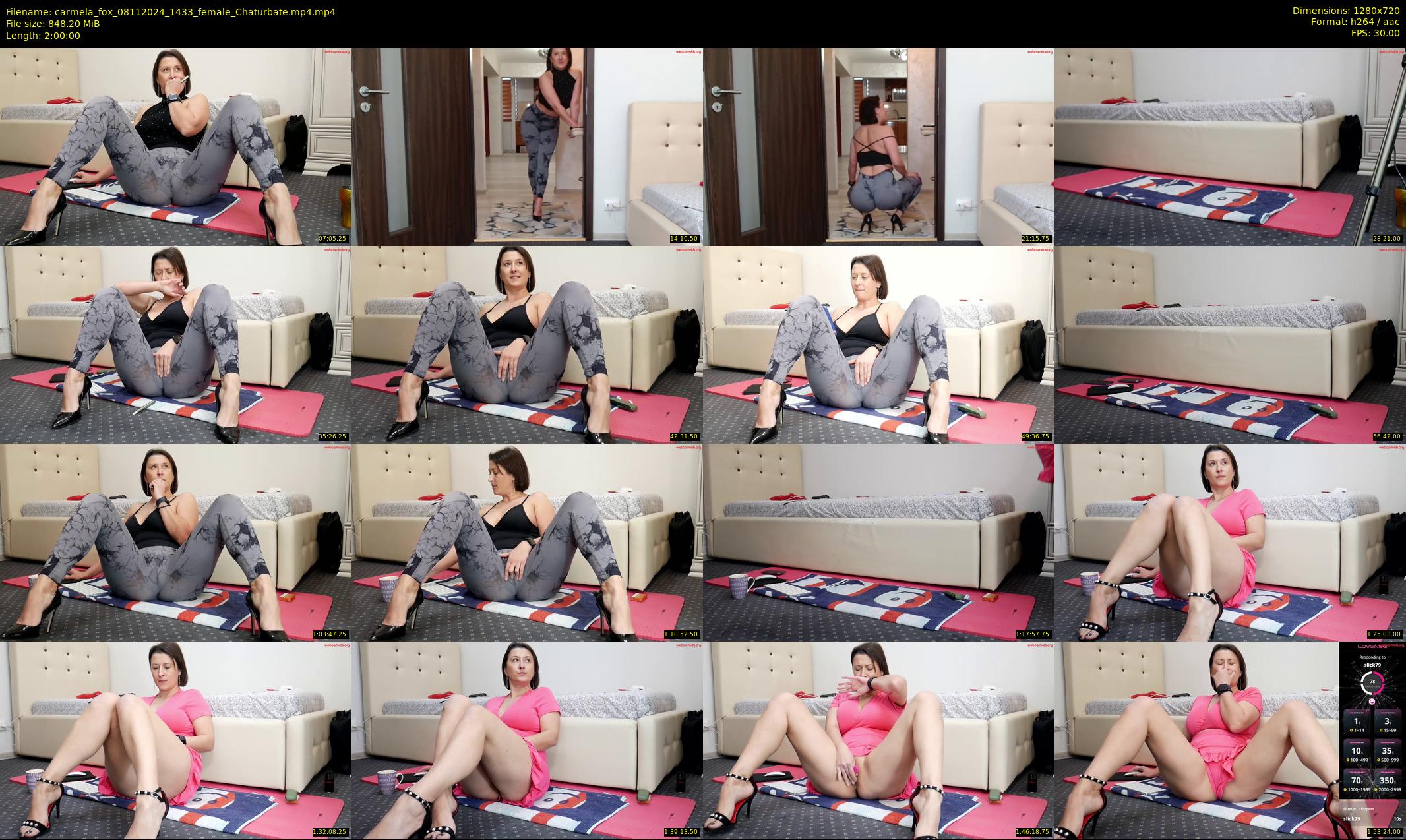 carmela_fox — 120 minute Chaturbate female cam show recording, 720p, Nov 8, 2024