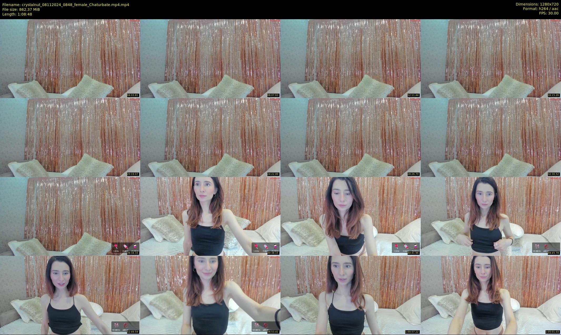 crystalnut — 69 minute Chaturbate female cam show recording, 720p, Nov 8, 2024