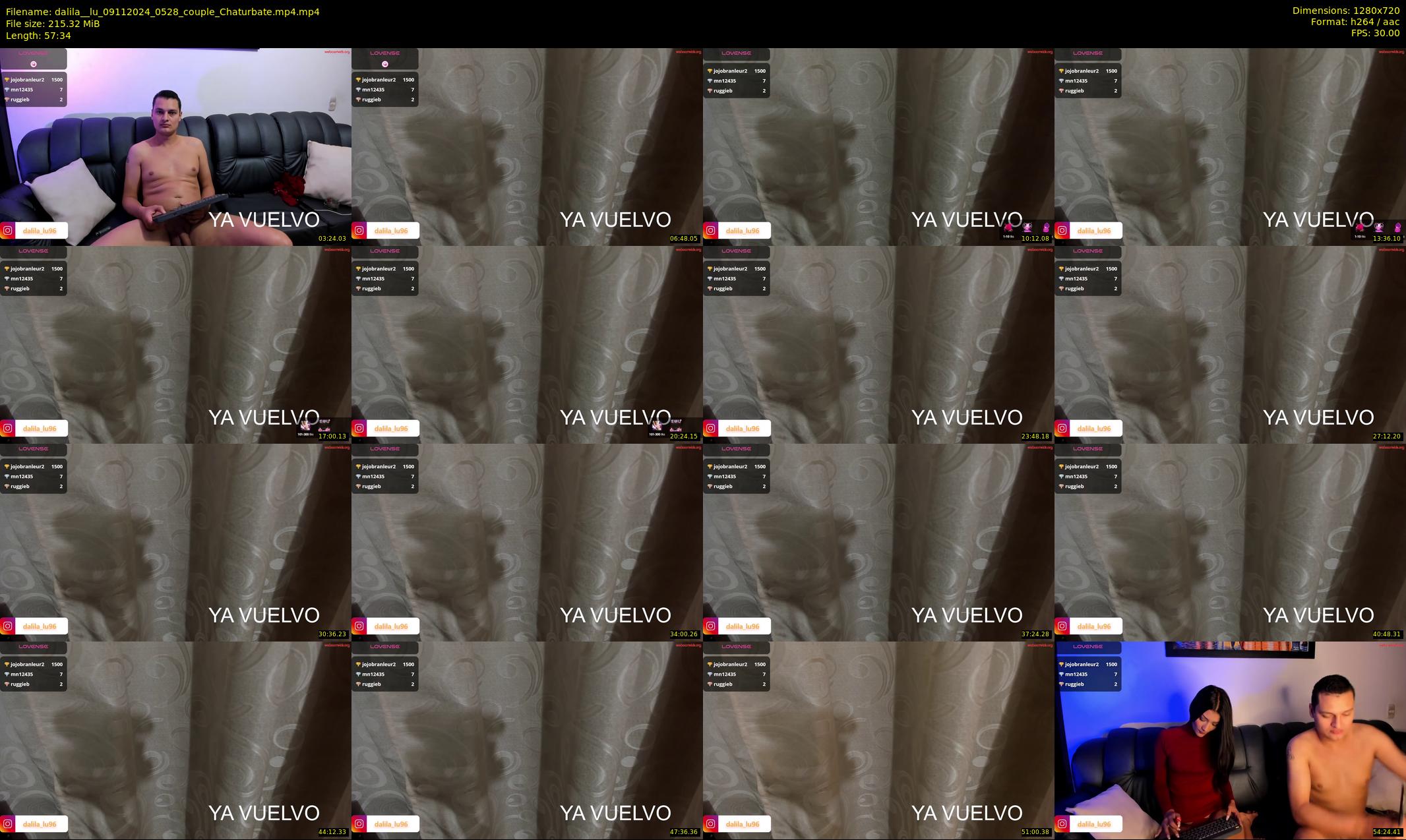 dalila__lu — 58 minute Chaturbate couple cam show recording, 720p, Nov 9, 2024