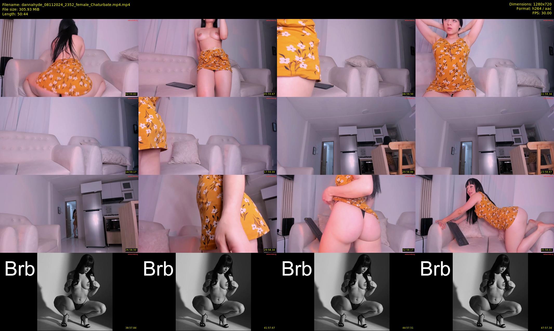 dannahyde — 51 minute Chaturbate female cam show recording, 720p, Nov 8, 2024
