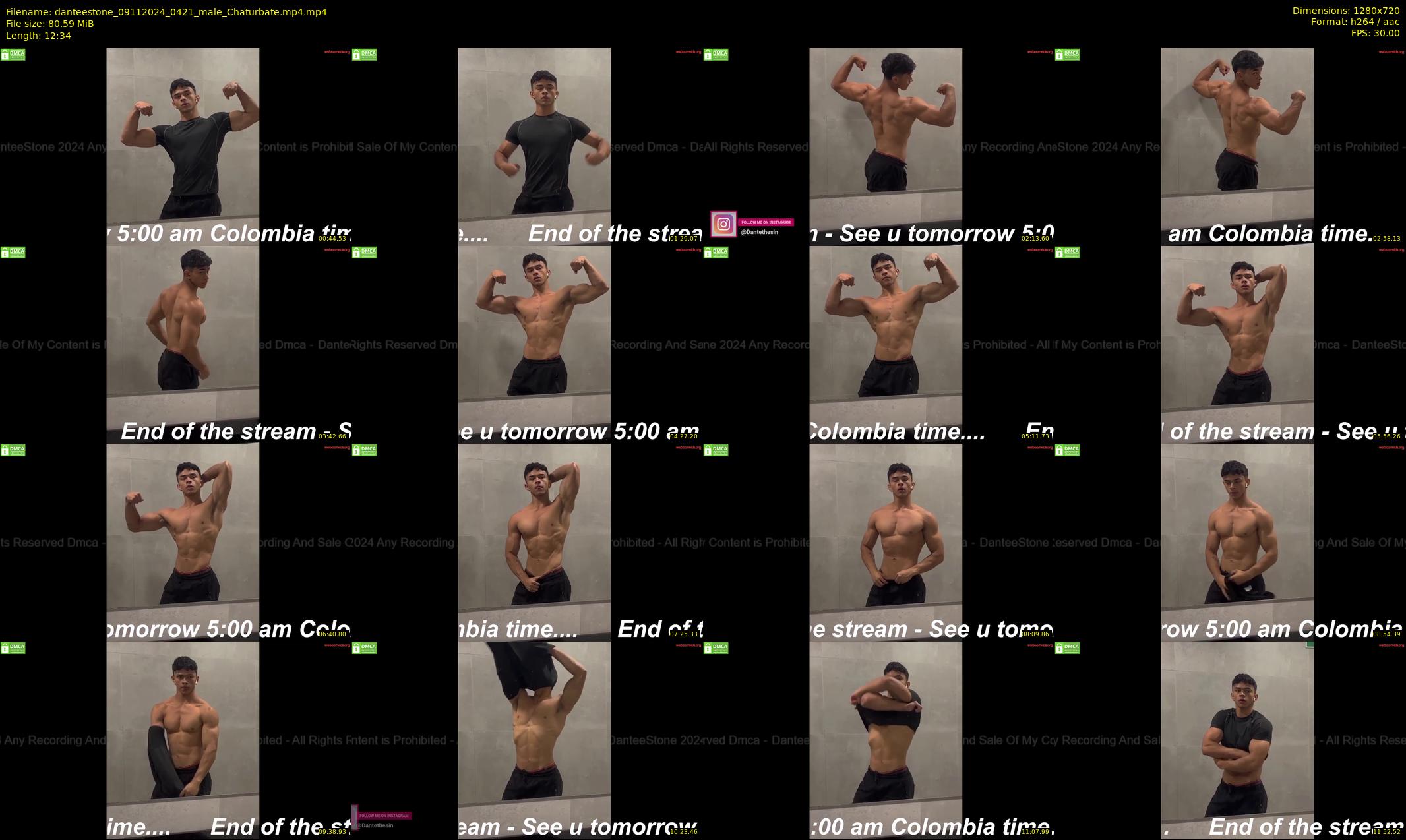 danteestone — 13 minute Chaturbate male cam show recording, 720p, Nov 9, 2024