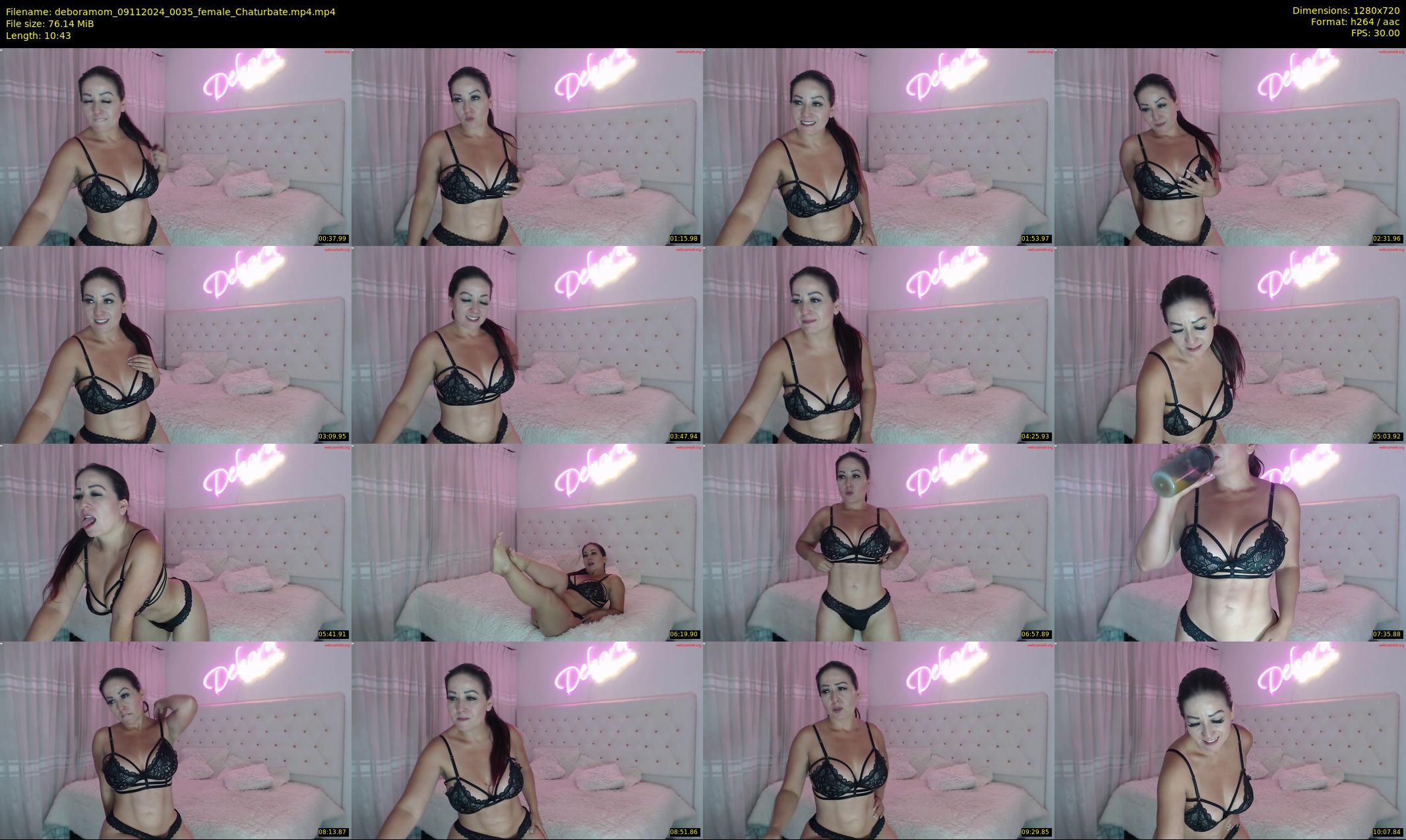 deboramom — 11 minute Chaturbate female cam show recording, 720p, Nov 9, 2024