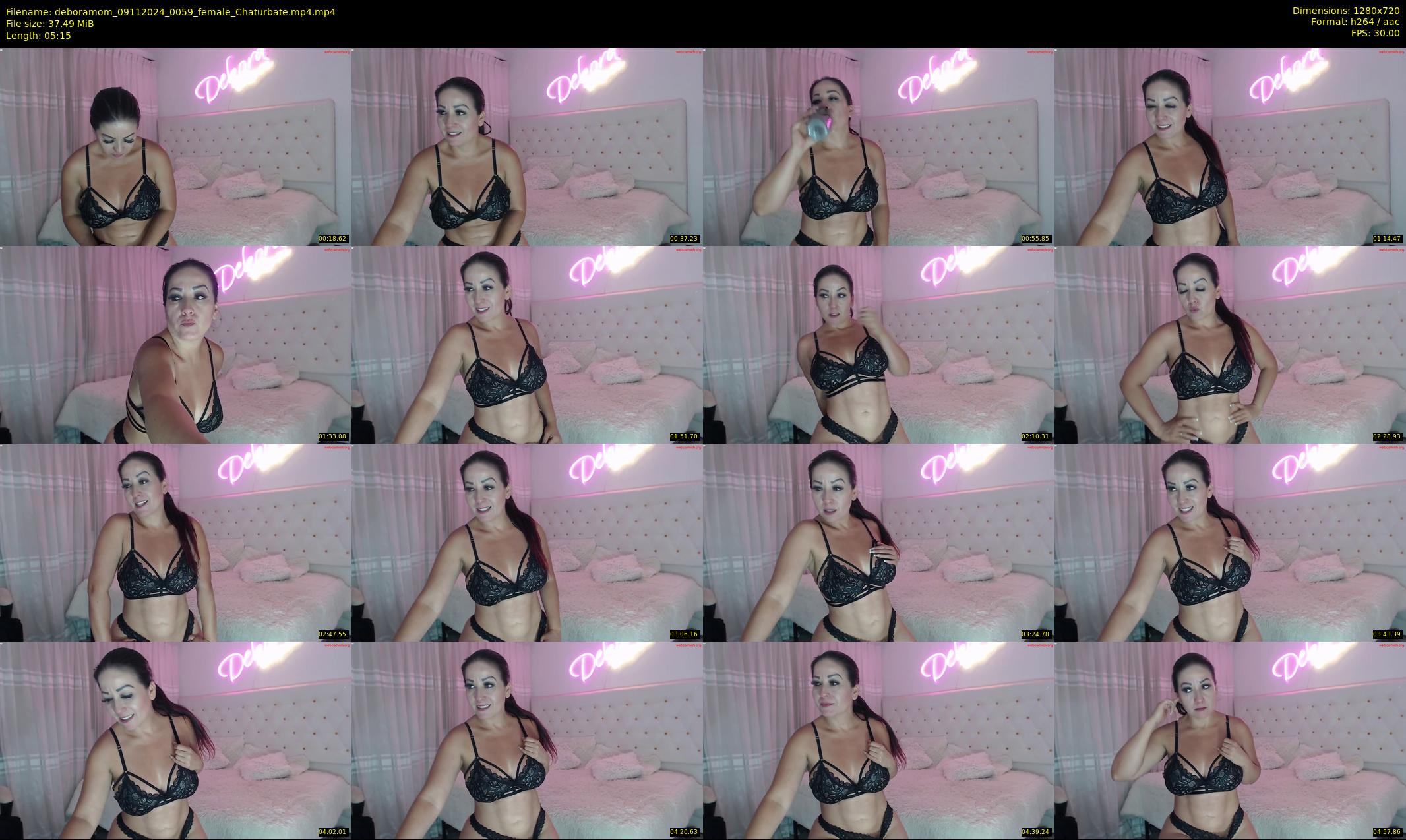 deboramom — 6 minute Chaturbate female cam show recording, 720p, Nov 9, 2024