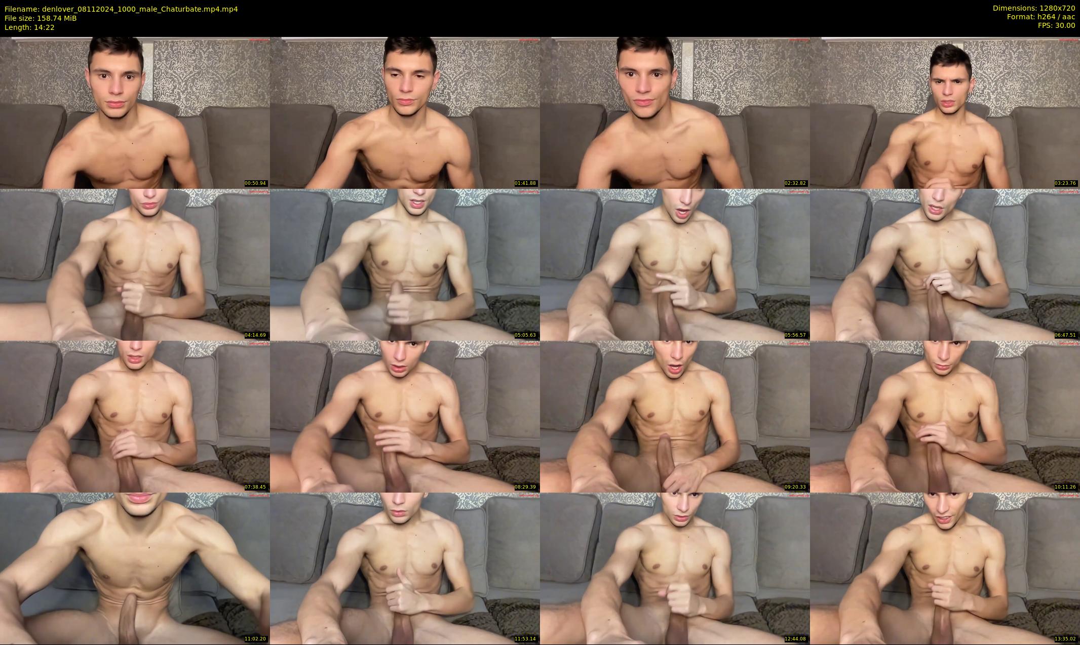 denlover — 15 minute Chaturbate male cam show recording, 720p, Nov 8, 2024
