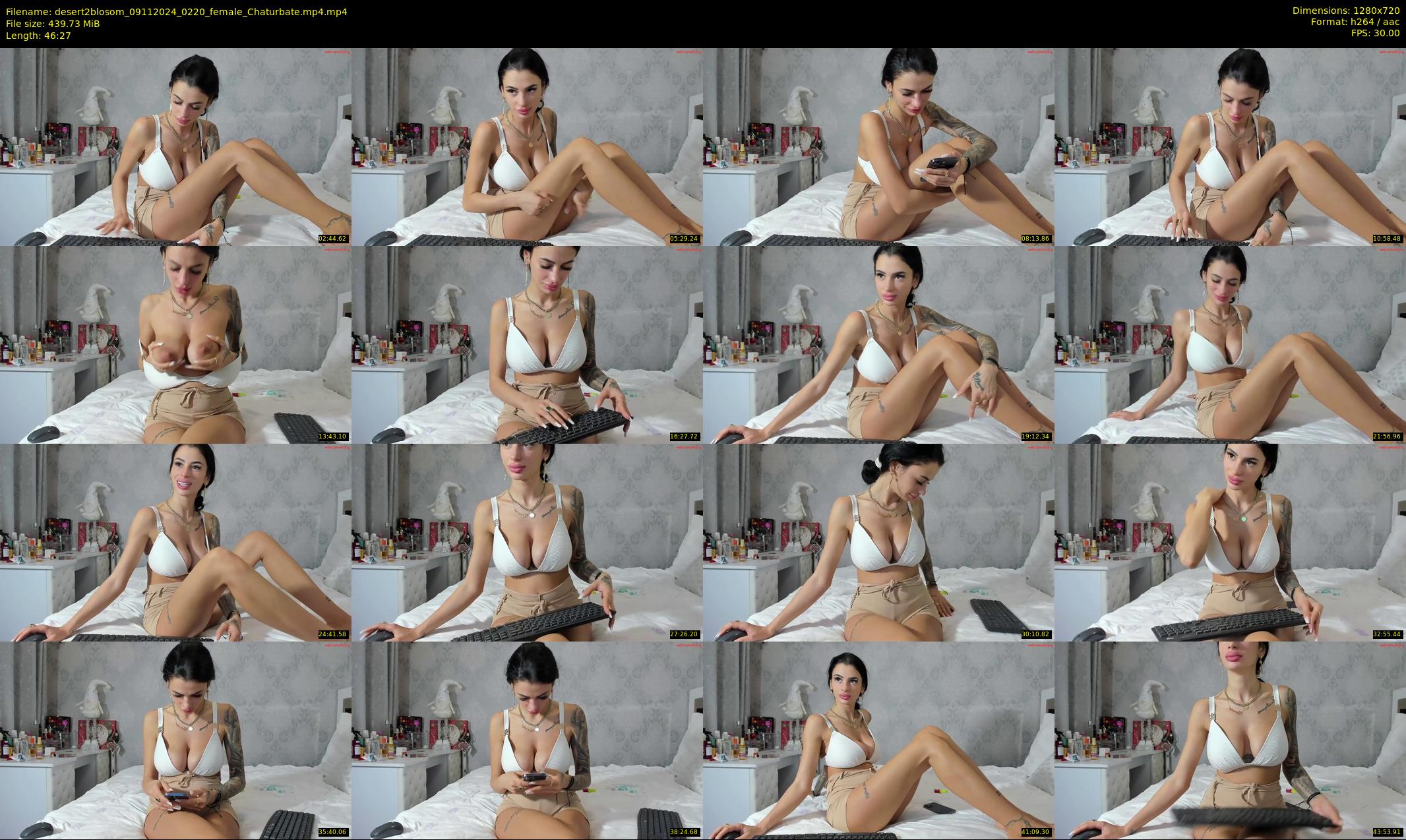 desert2blosom — 47 minute Chaturbate female cam show recording, 720p, Nov 9, 2024