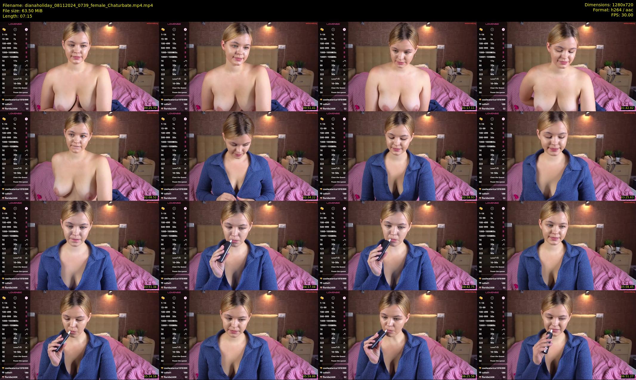 dianaholiday — 8 minute Chaturbate female cam show recording, 720p, Nov 8, 2024
