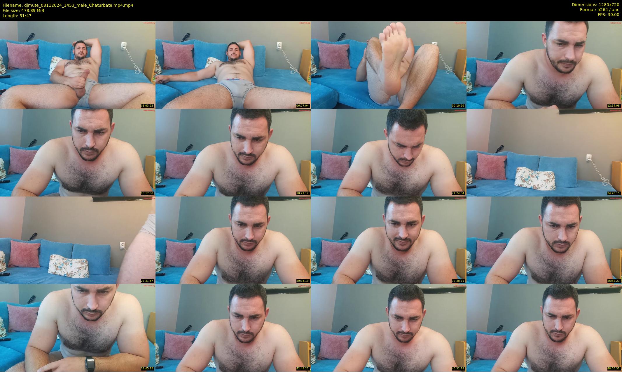 djmute — 52 minute Chaturbate male cam show recording, 720p, Nov 8, 2024