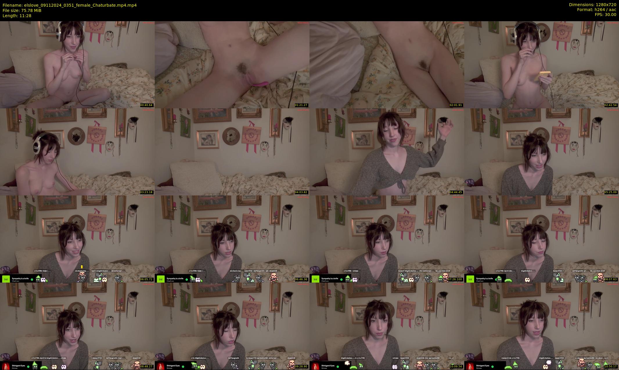 elslove — 12 minute Chaturbate female cam show recording, 720p, Nov 9, 2024