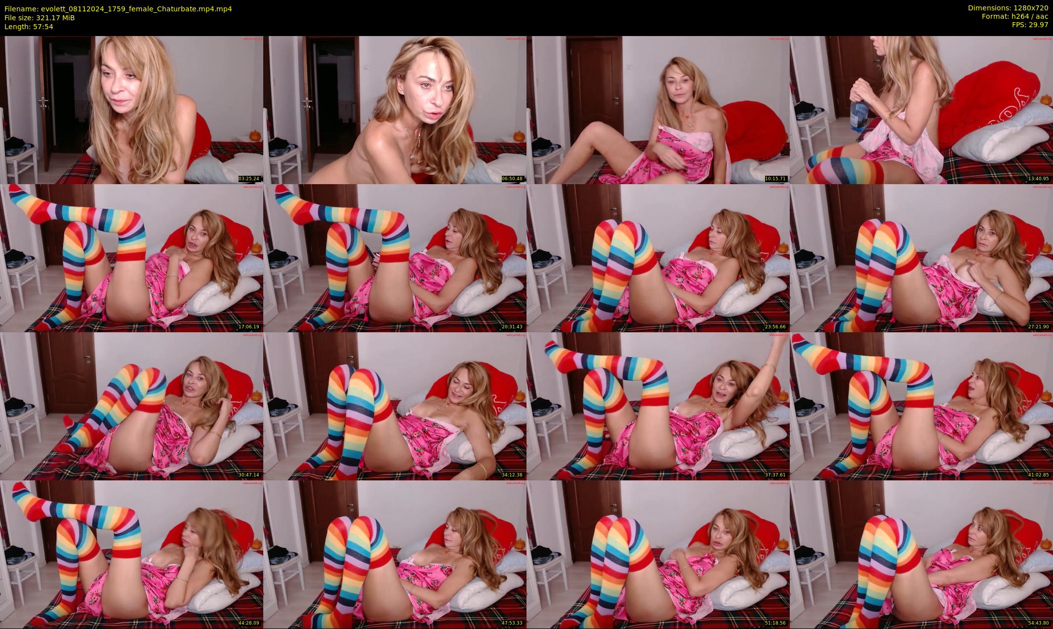 evolett — 58 minute Chaturbate female cam show recording, 720p, Nov 8, 2024