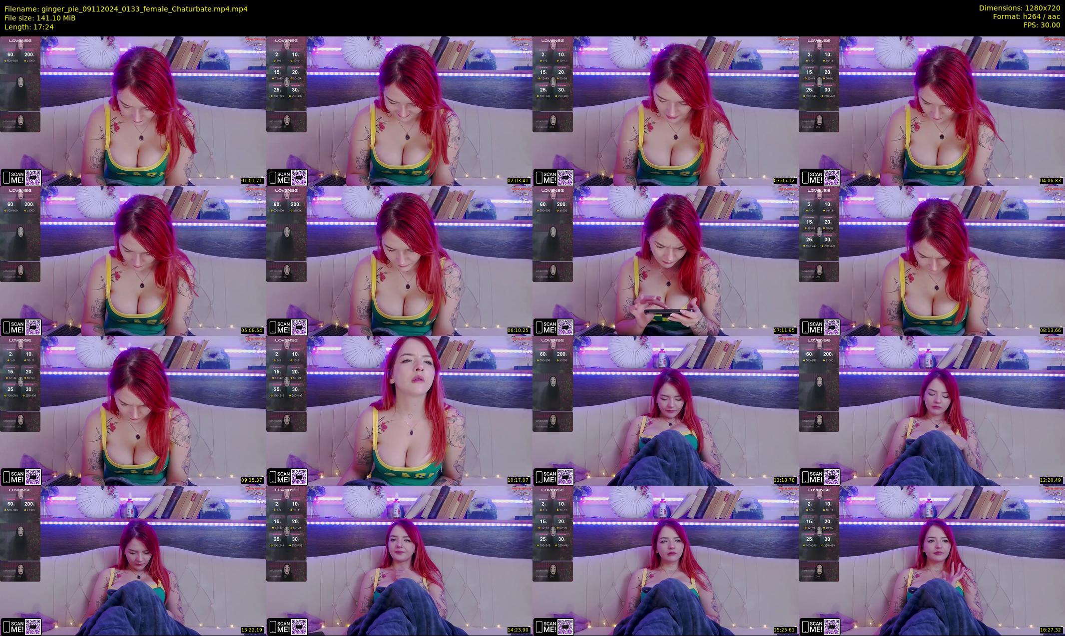 ginger_pie — 18 minute Chaturbate female cam show recording, 720p, Nov 9, 2024