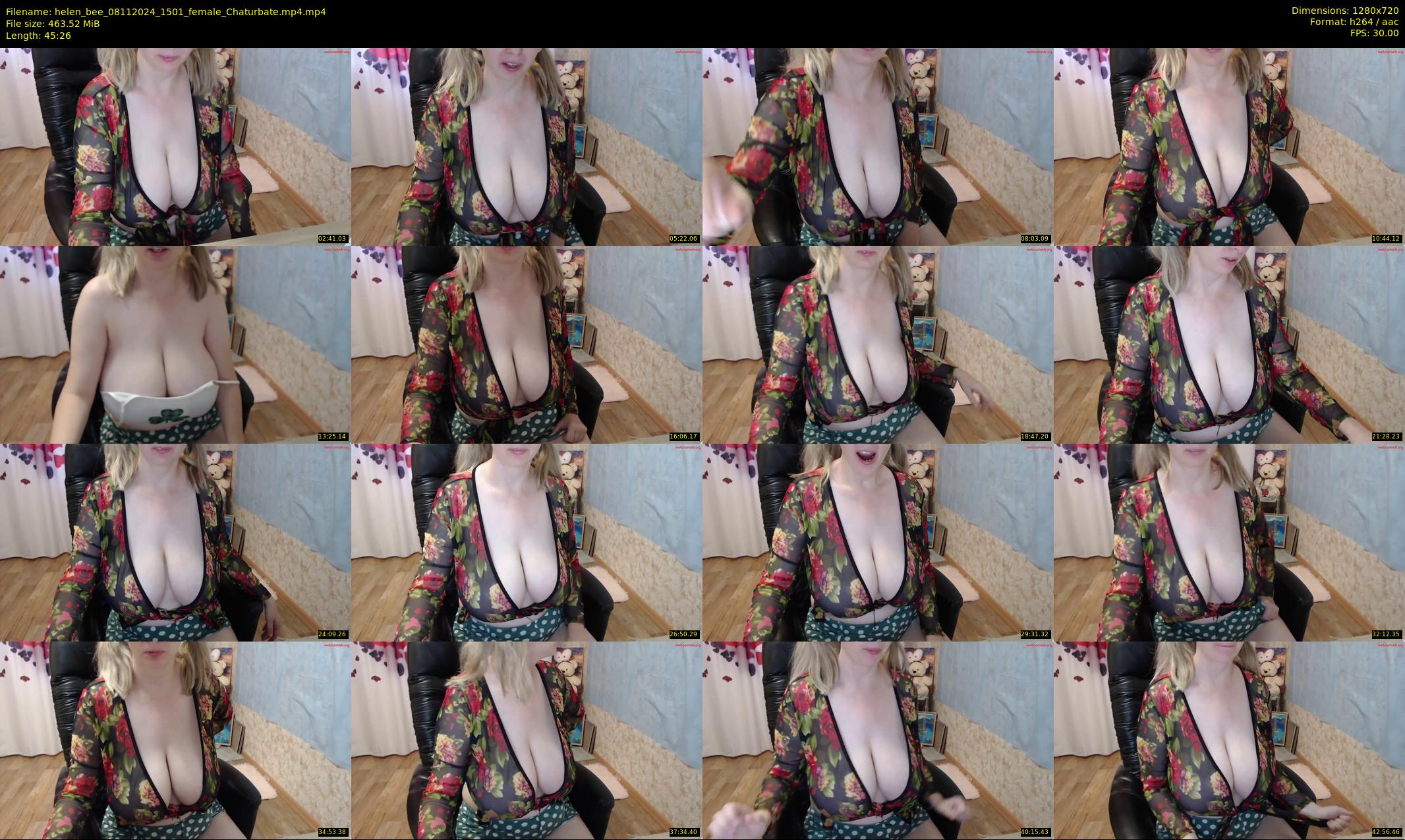 helen_bee — 46 minute Chaturbate female cam show recording, 720p, Nov 8, 2024