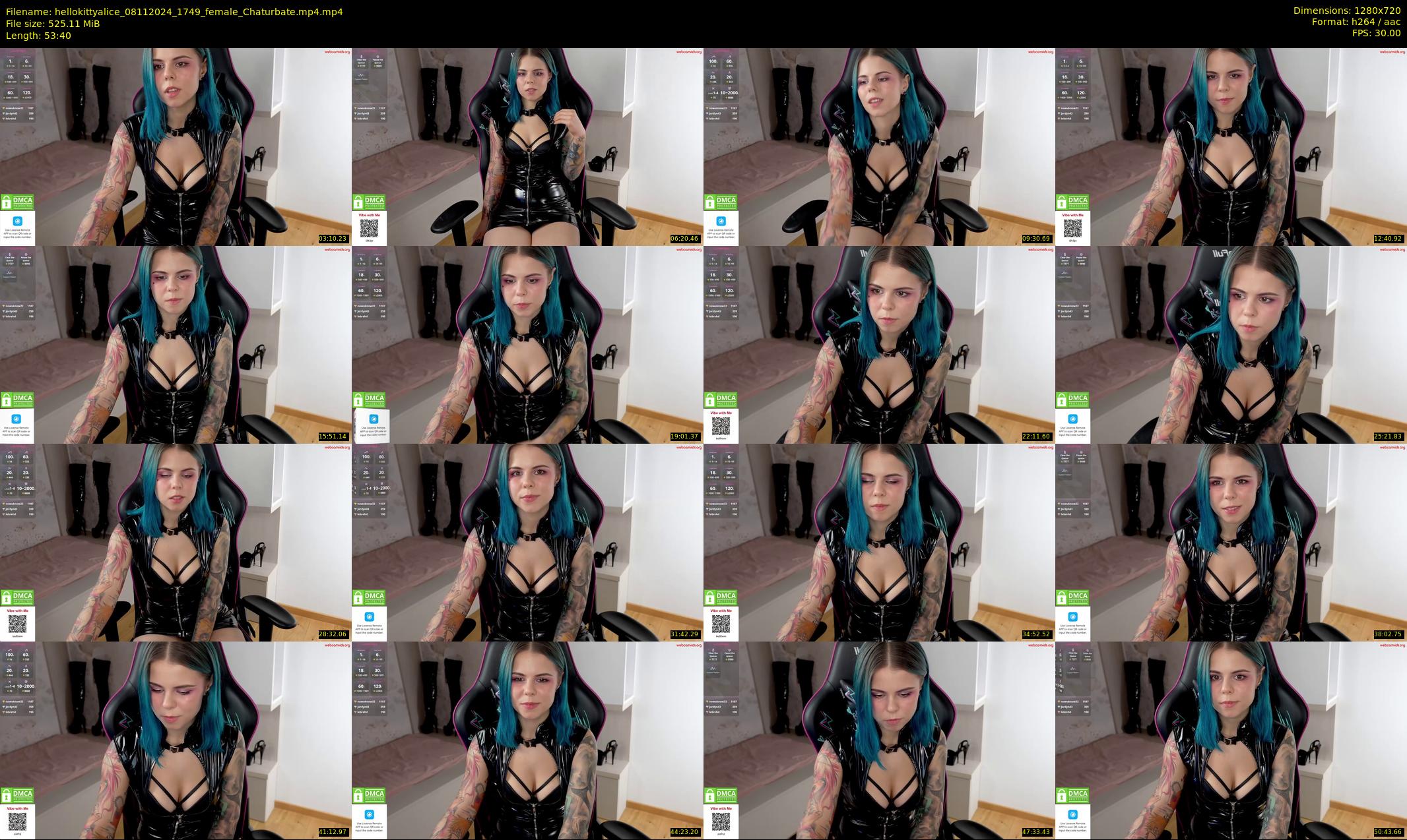 hellokittyalice — 54 minute Chaturbate female cam show recording, 720p, Nov 8, 2024