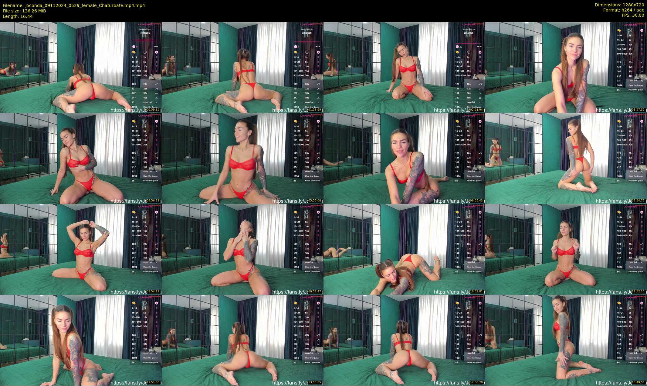 joconda — 17 minute Chaturbate female cam show recording, 720p, Nov 9, 2024