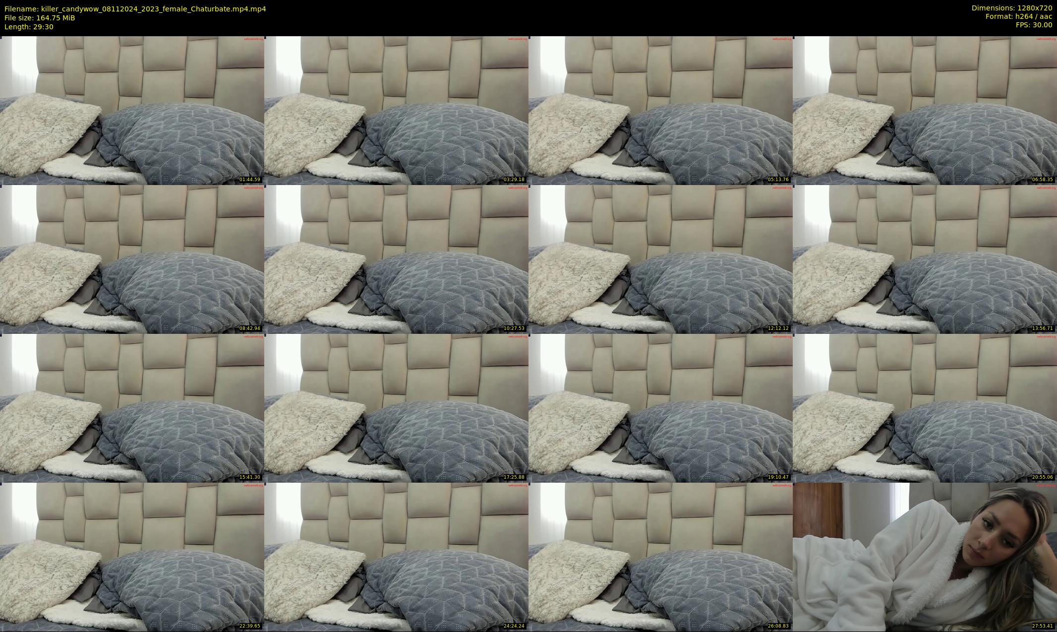 killer_candywow — 30 minute Chaturbate female cam show recording, 720p, Nov 8, 2024