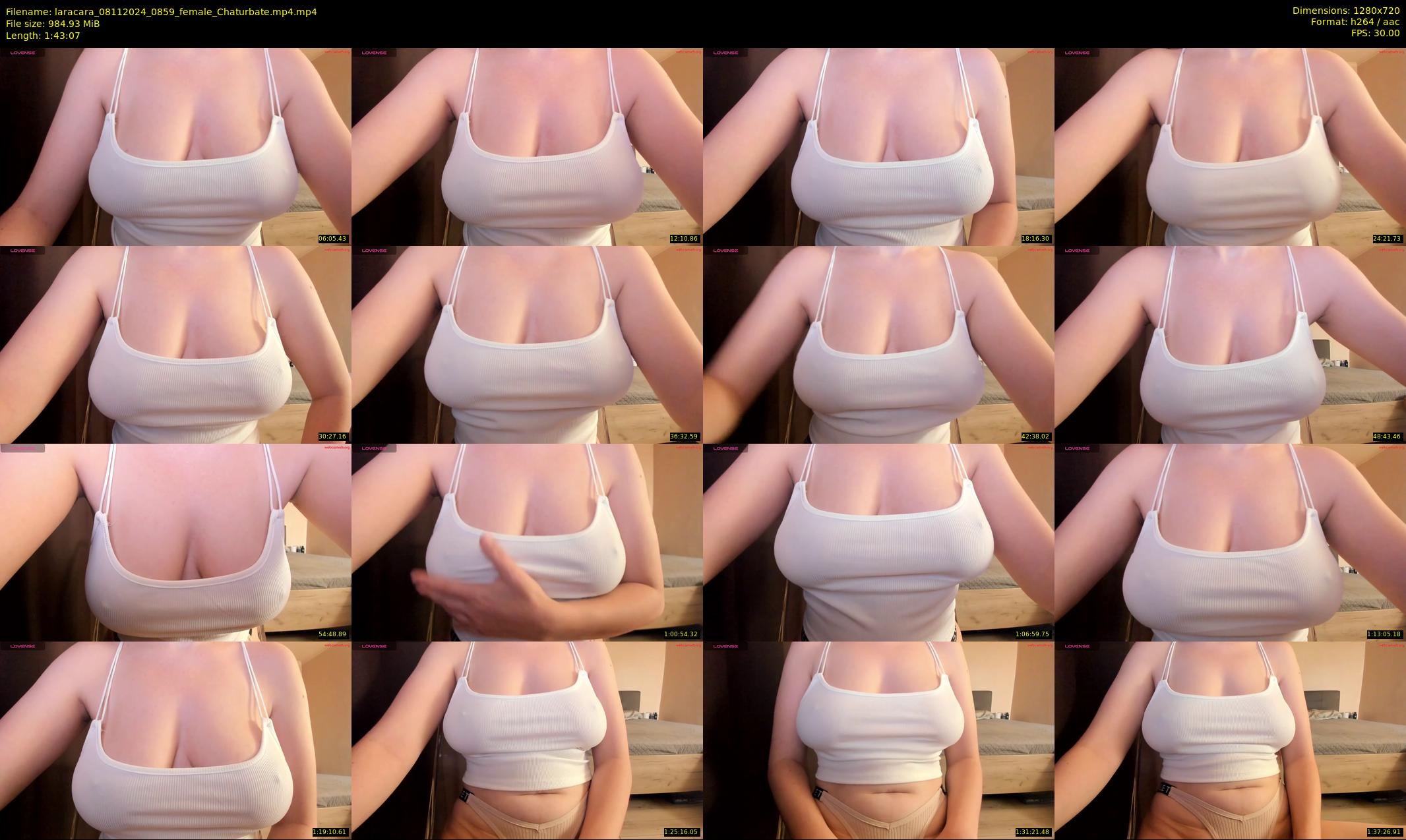 laracara — 104 minute Chaturbate female cam show recording, 720p, Nov 8, 2024